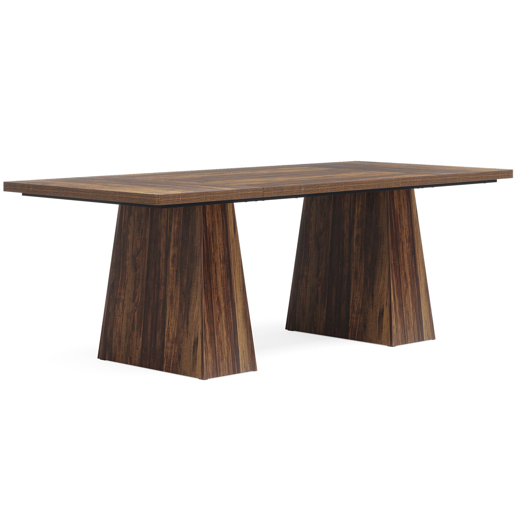 63" Modern Executive Desk, Large Office Computer Desk with Sturdy Double Pedestal