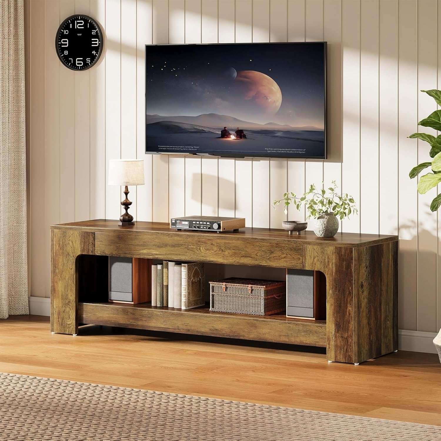 63" TV Stand, Entertainment Center Television Console for up to 75-Inch TVs