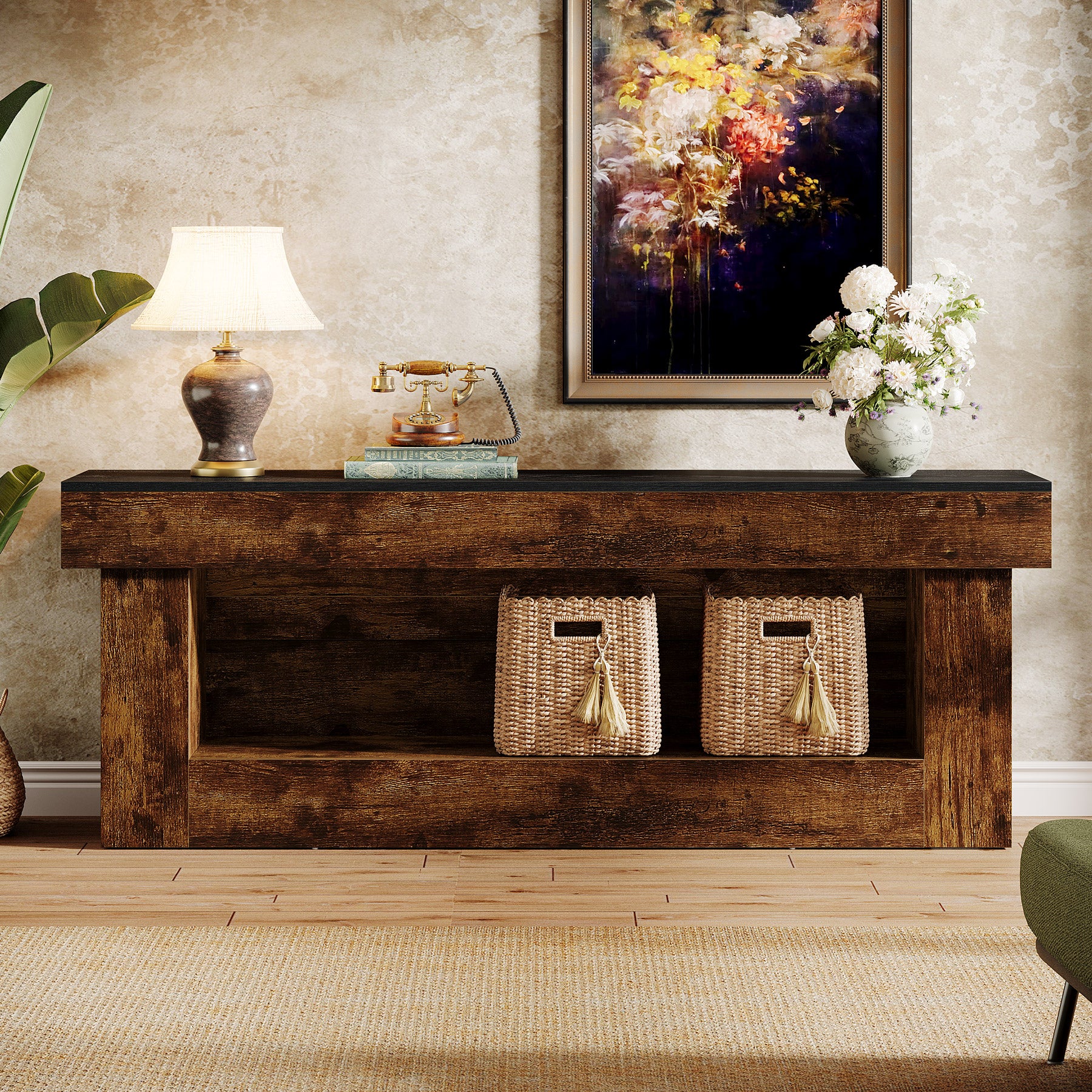 63" TV Stand, Media Console Entertainment Center for 60/65/70 Inches TVs