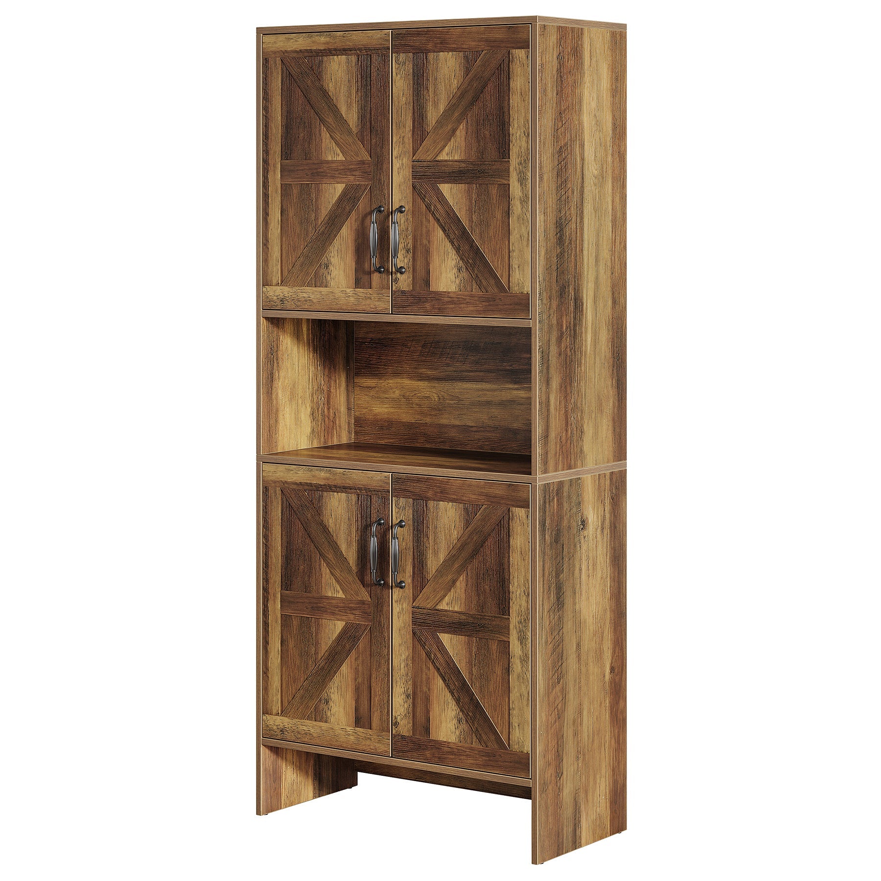 67.52" Shoe Cabinet, 7 - Tier Shoe Organizer with Doors and Adjustable Shelves Tribesigns