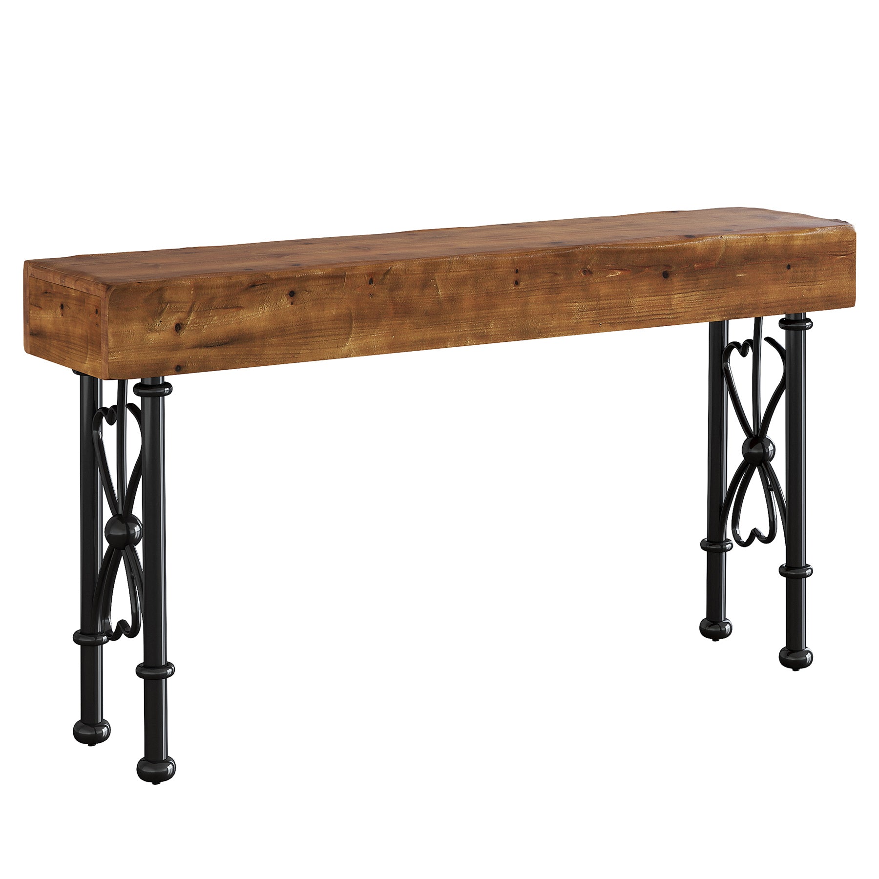 55" Console Table, Farmhouse Entryway Sofa Table for Hallway