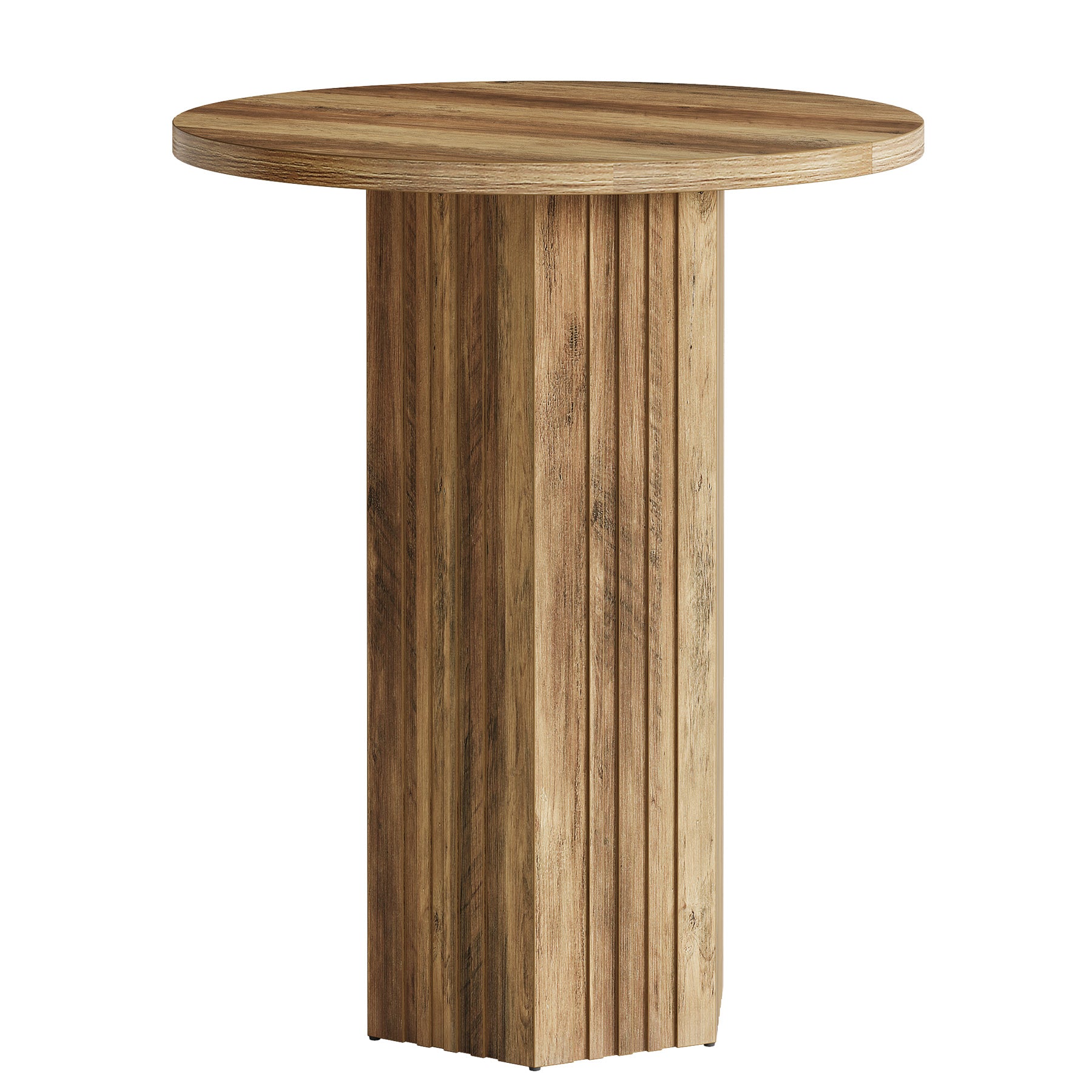 31.5" Round Bar Table, Farmhouse High Top Bistro Pub Table Cocktail Tables for Home Bar