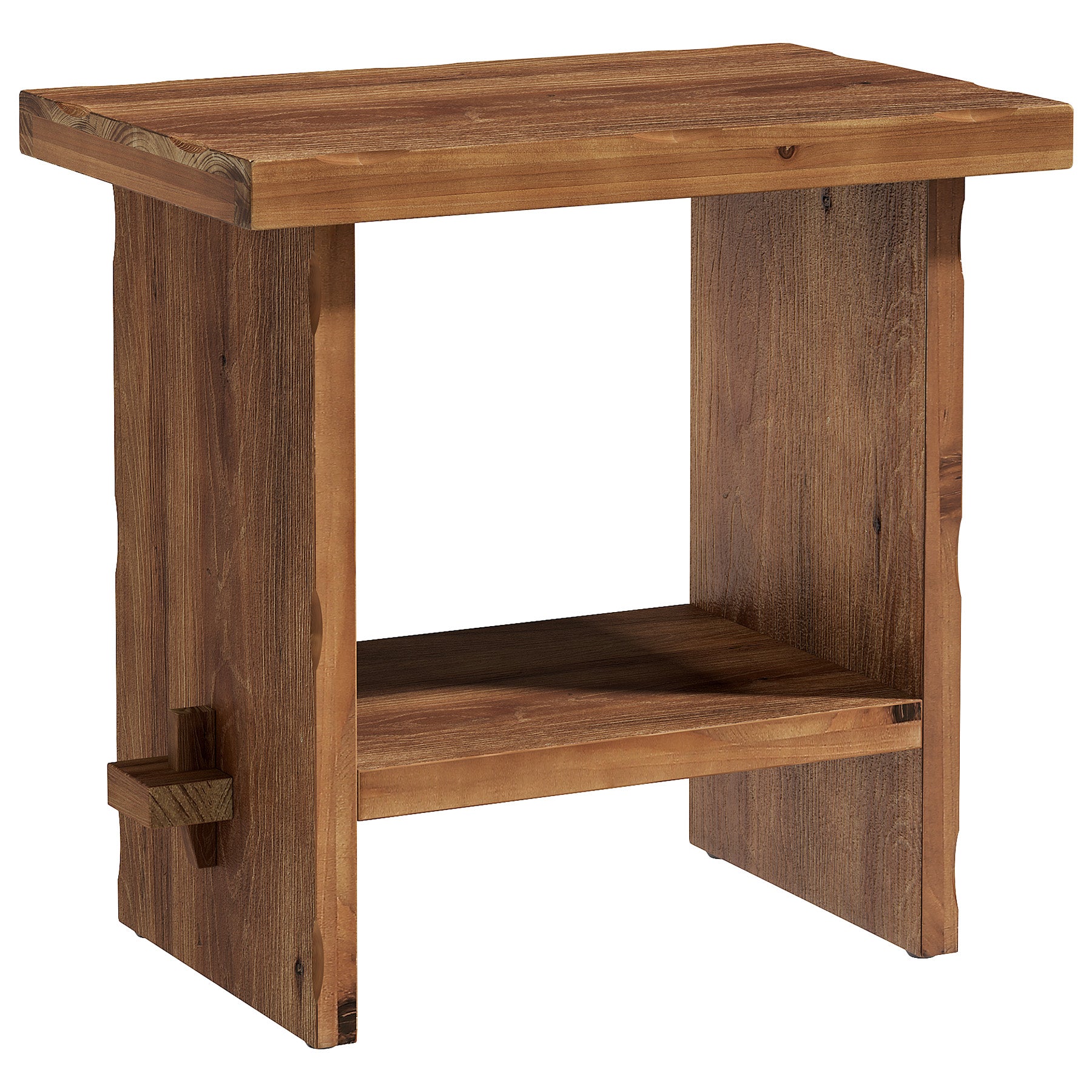 Tribesigns 23.62-Inch Solid Wood Side Table, Wooden End Table with Solid Base