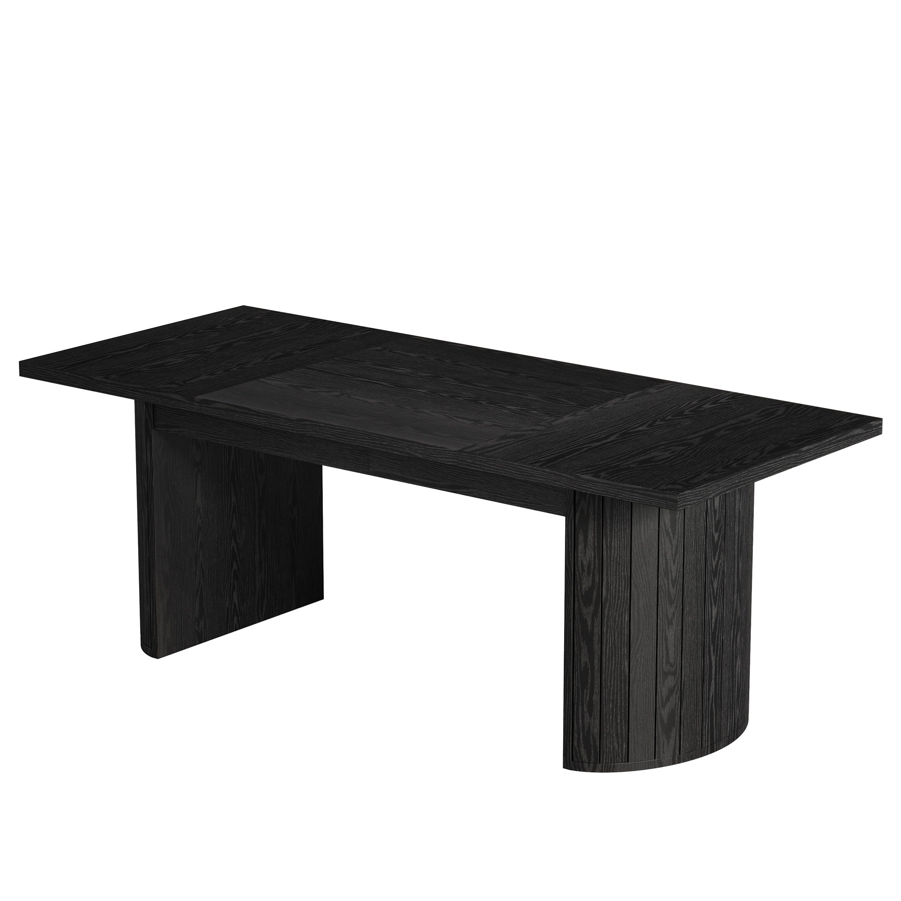 78.7" Dining Table, Farmhouse Kitchen Table With Dual Base