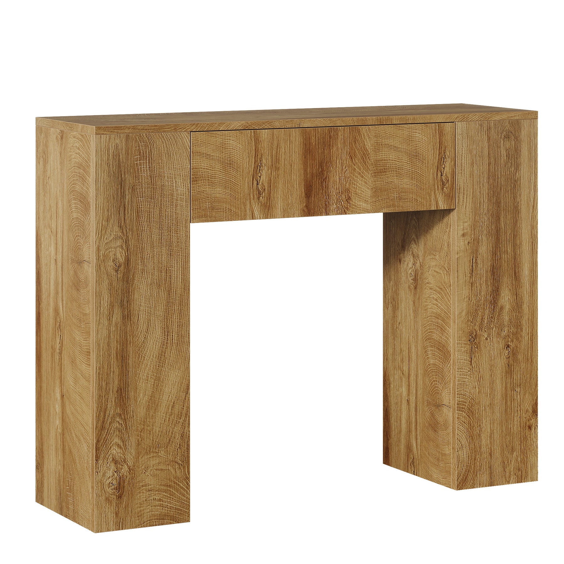 39" Console Table, Rustic Sofa Entryway Table Foyer Table with Drawer