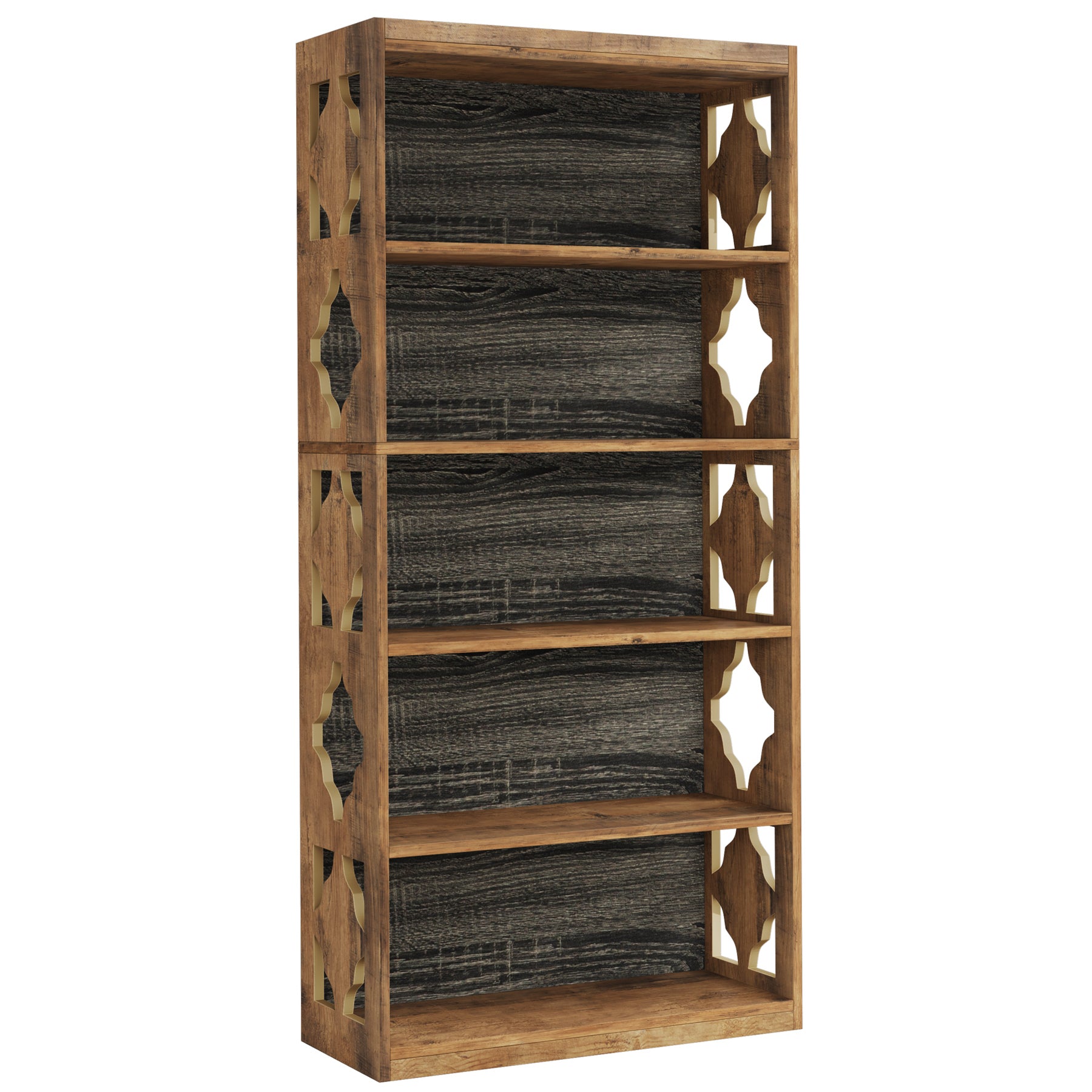 6-Tier Bookshelf, 70-Inch Wood Bookcase with Storage Shelves