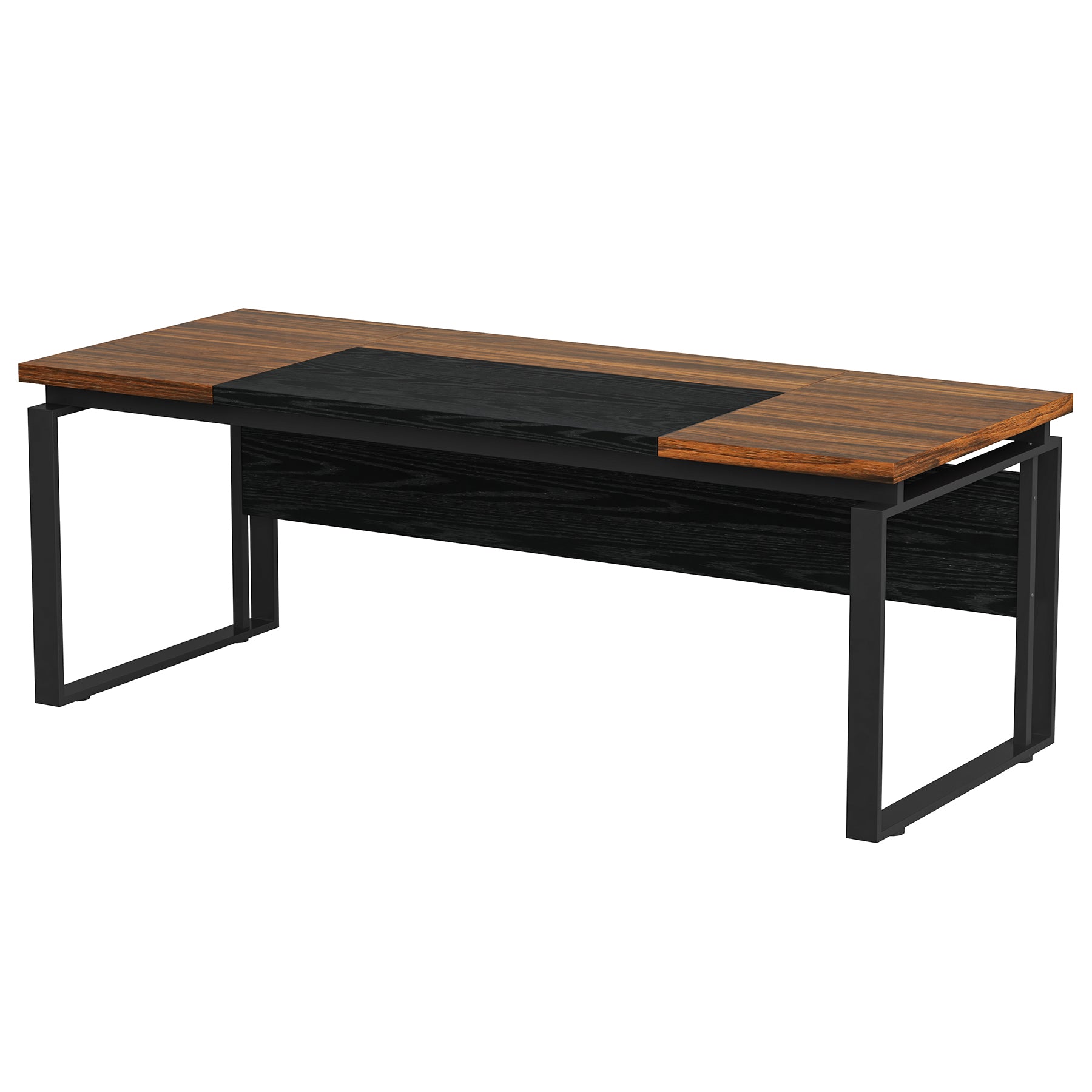 63" Computer Desk, Modern Executive Desk with Sturdy Legs