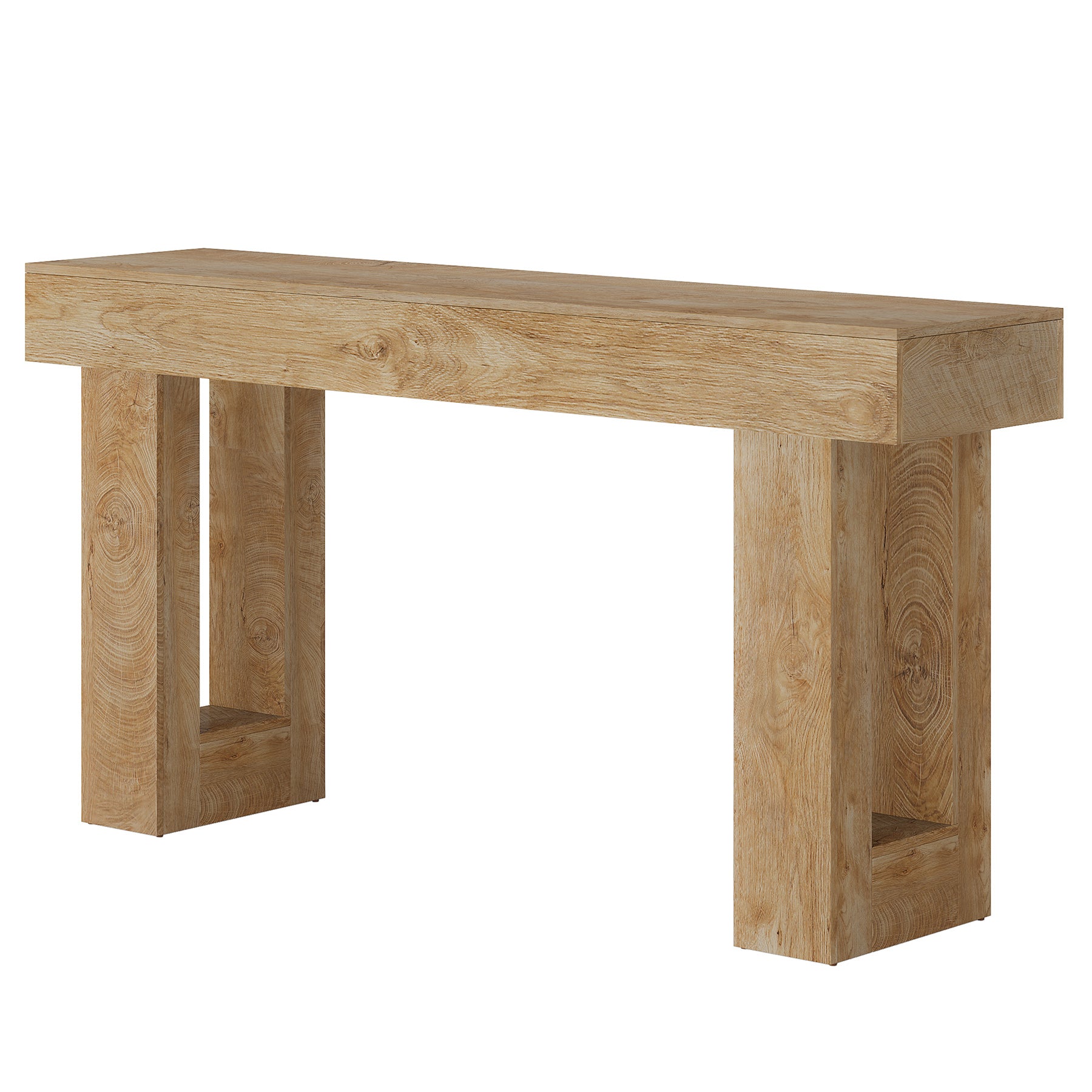 Tribesigns 63-Inch Console Table, Farmhouse Wooden Sofa Table