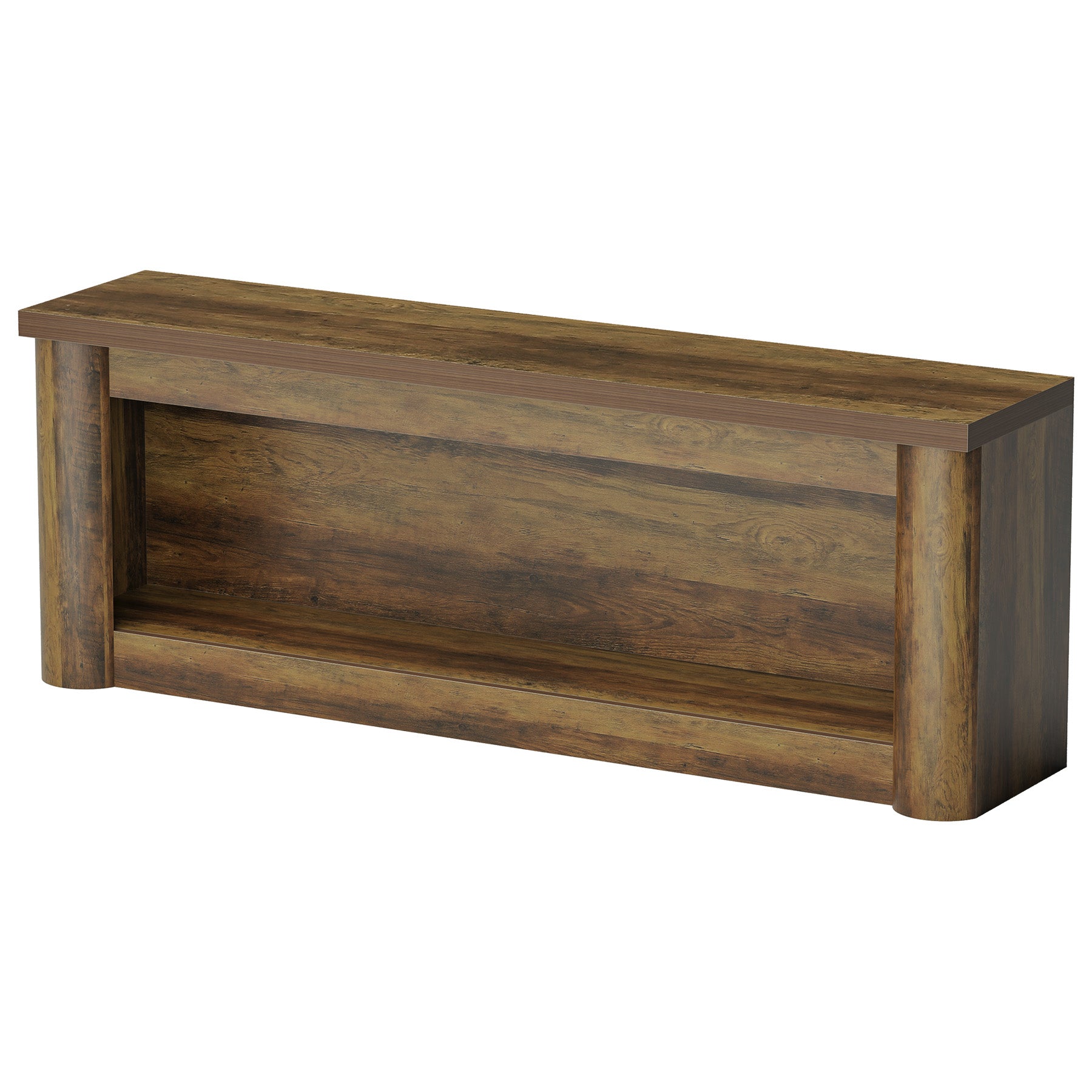 63" TV Stand for TVs up to 75", Entertainment Center with Open Storage for Living Room