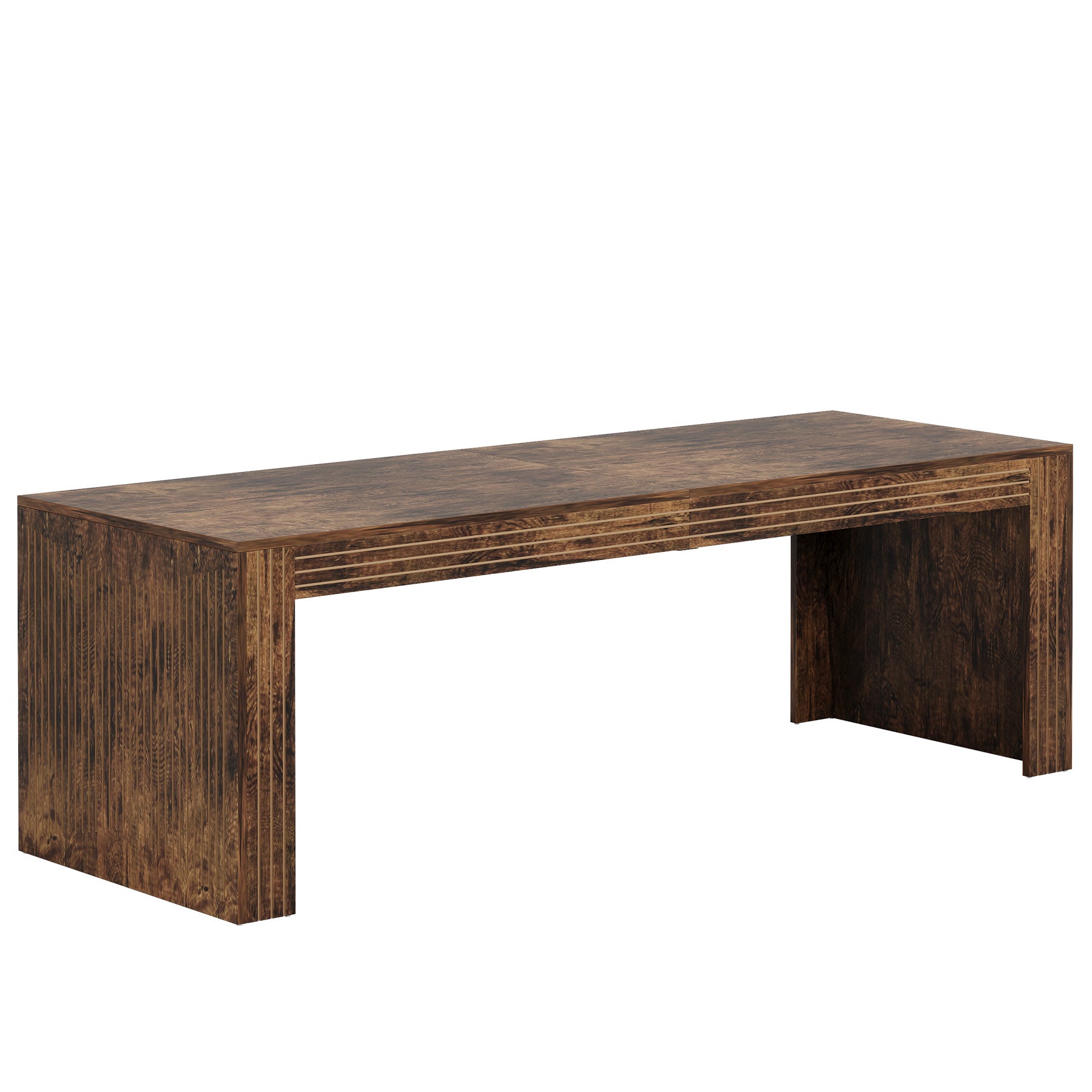 78.7" Wood Dining Table, Farmhouse Kitchen Dinner Table for 6 - 8 Tribesigns