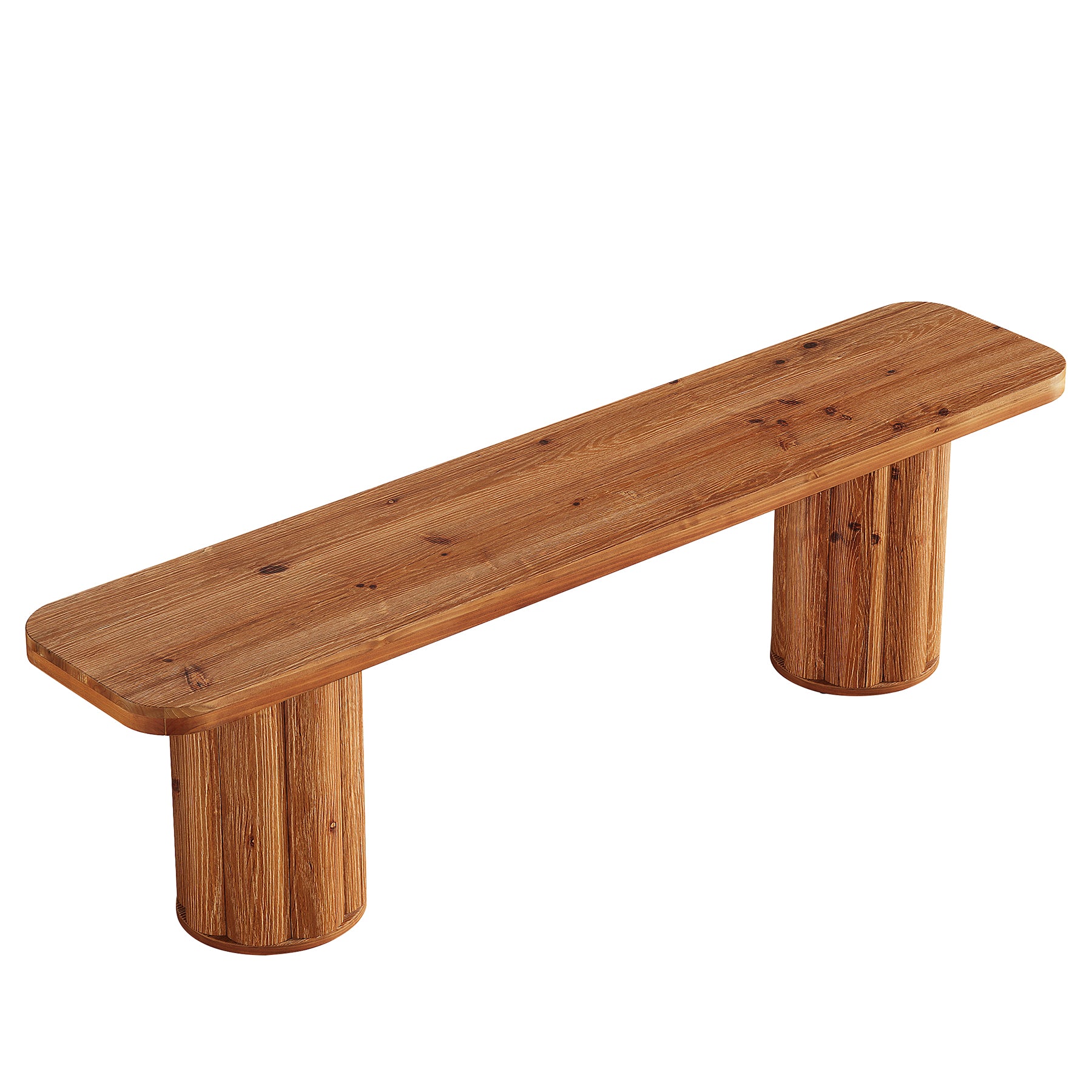 63" Solid Wood Dining Bench, Farmhouse Indoor Kitchen Table Bench Seat