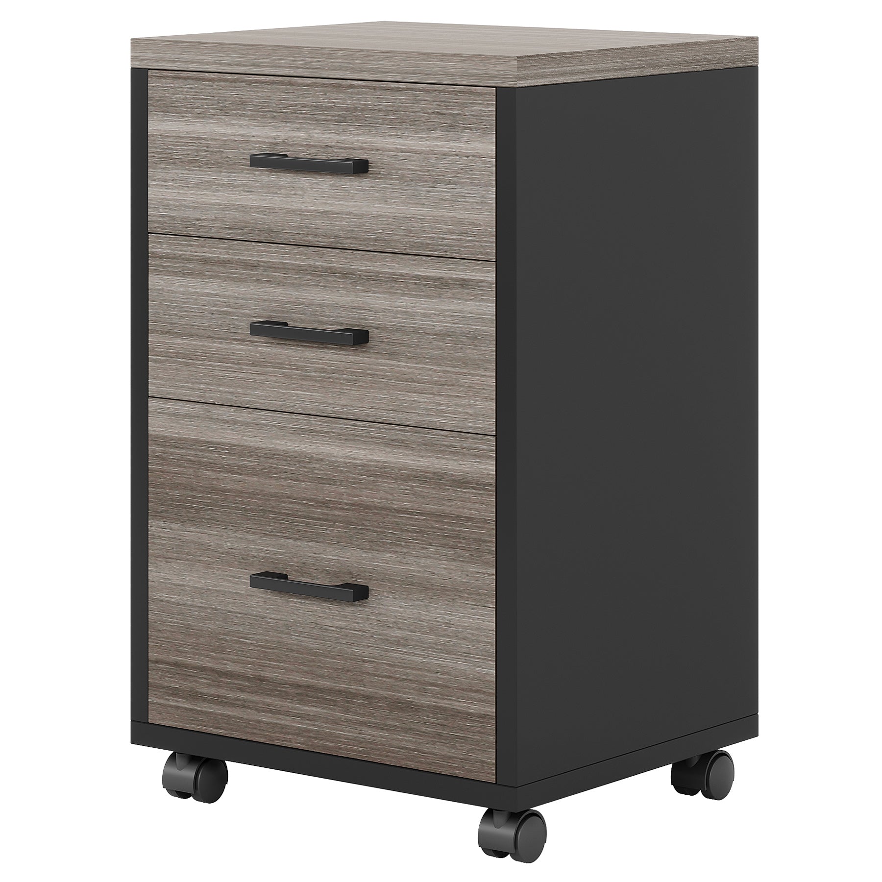 3-Drawer File Cabinet, Modern Rolling Printer Stand for Home Office