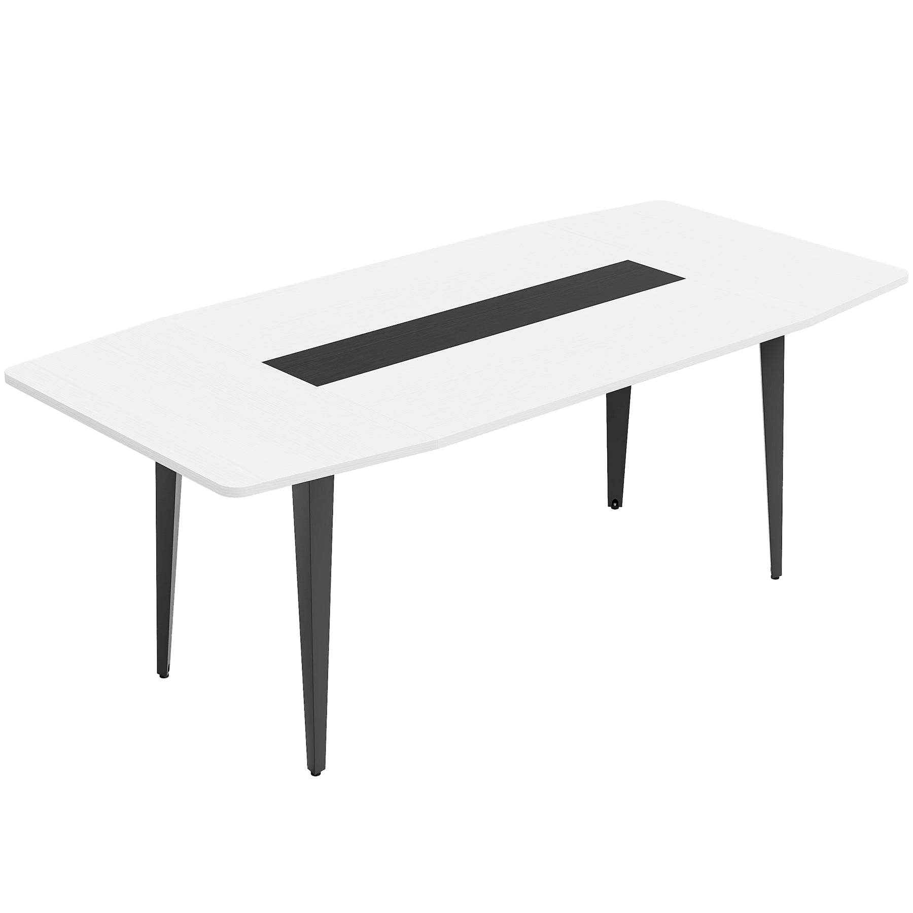 6FT / 8FT Conference Table, Modern Boat Shaped Meeting Table Tribesigns