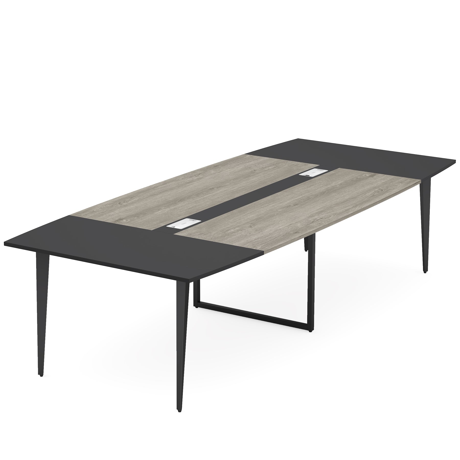 6FT / 8FT Conference Table, Modern Boat Shaped Meeting Table Tribesigns
