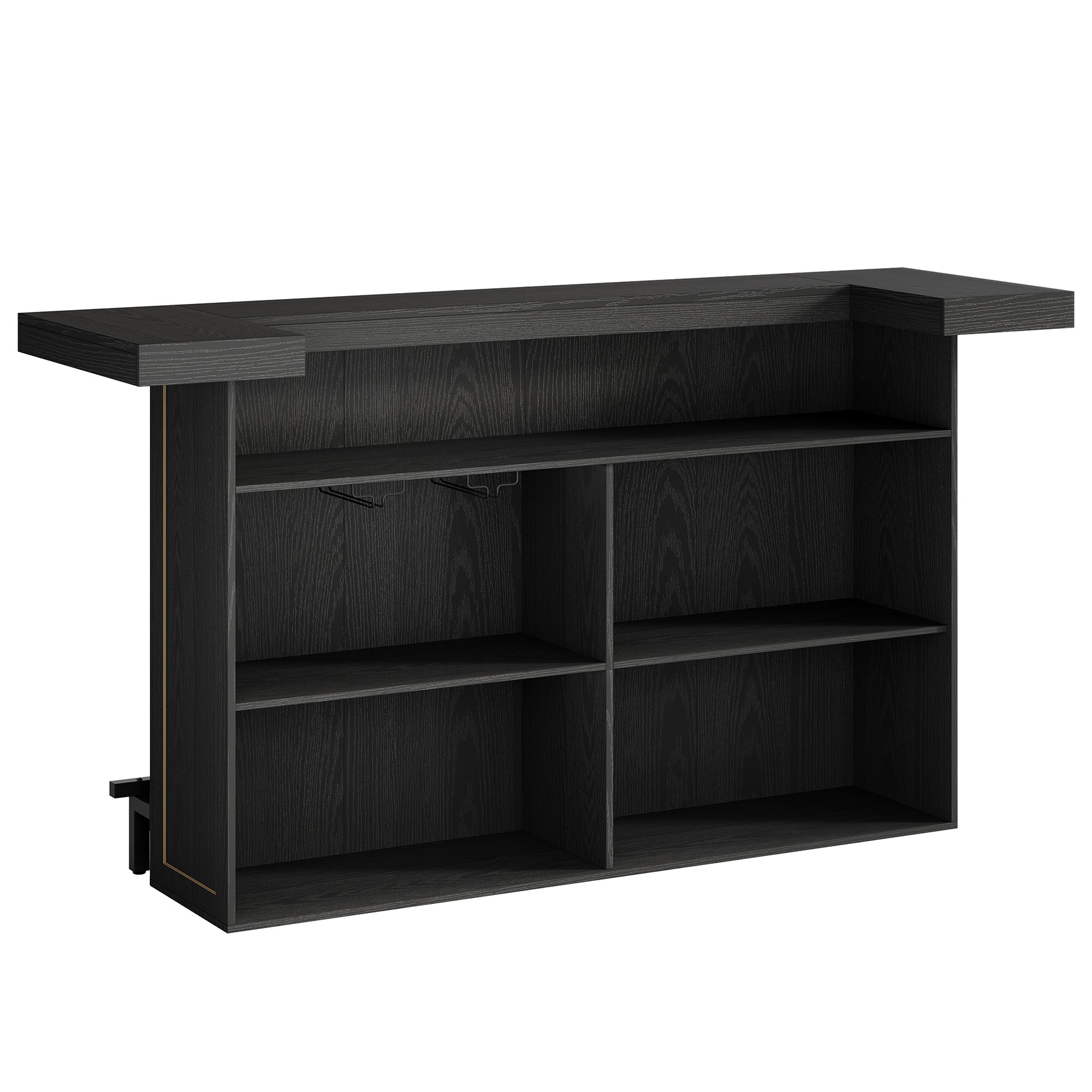 70.9" Bar Table, Modern Liquor Cabinet with 4-Tier Storage Shelves Tribesigns