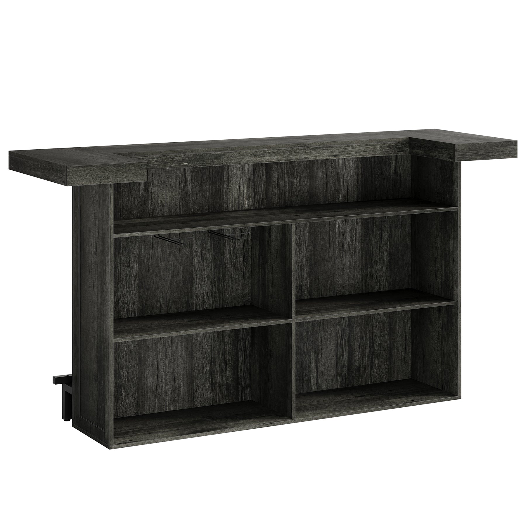 70.9" Bar Table, Modern Liquor Cabinet with 4-Tier Storage Shelves Tribesigns