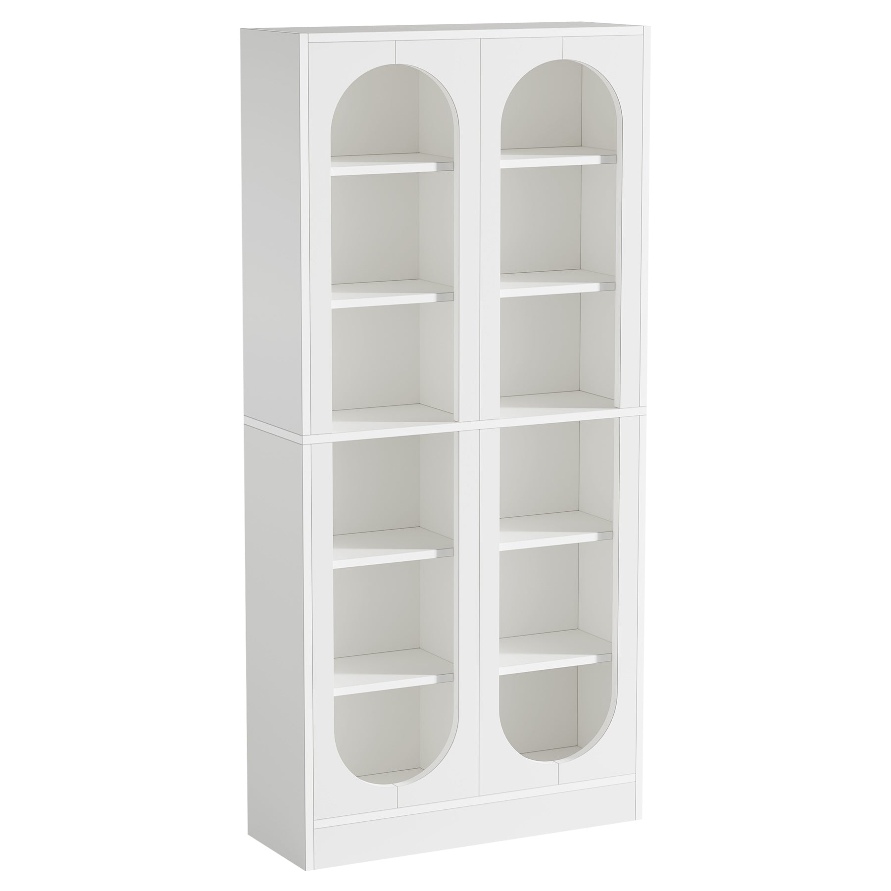 70.9" Bookcase, 6-Tier Bookshelf with 12 Open Display Compartments