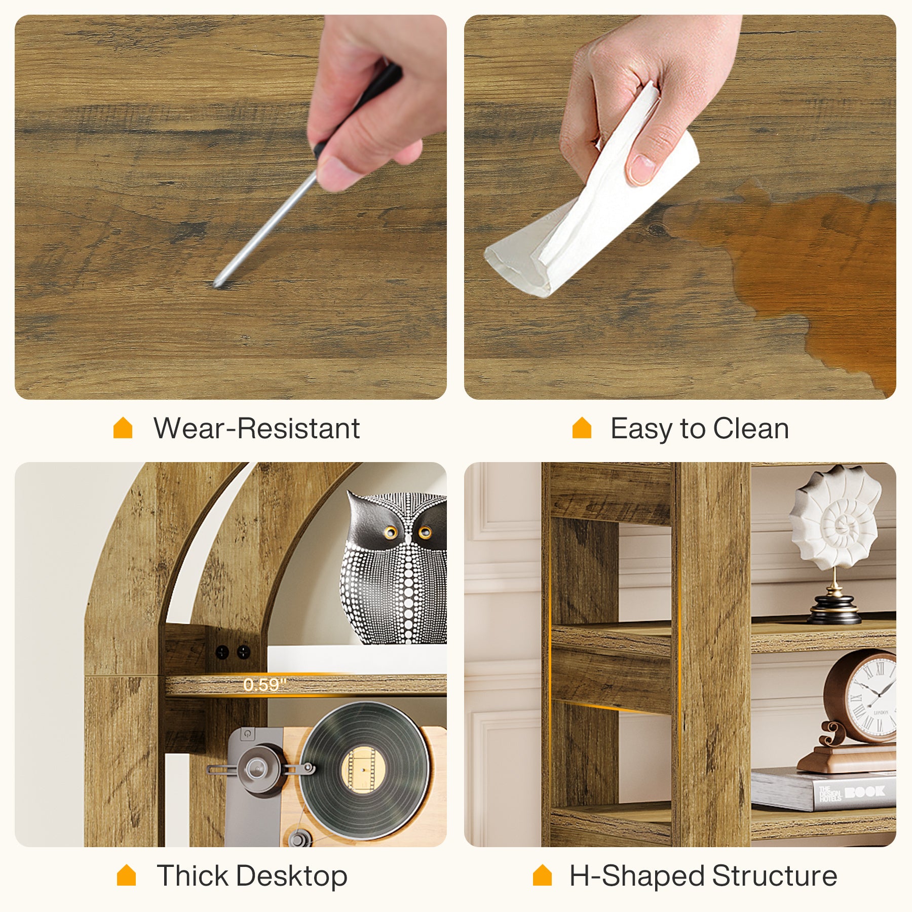 70.9" Bookshelf, 8-Tier Modern Bookcase Storage Display Shelf