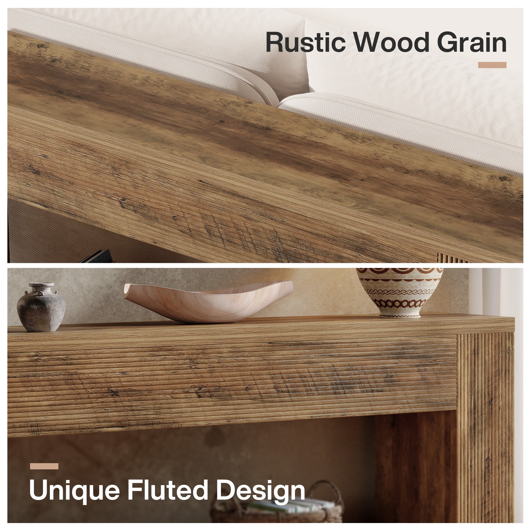 70.9" Console Tables, Farmhouse Sofa Table Hallway Table with Sturdy Legs