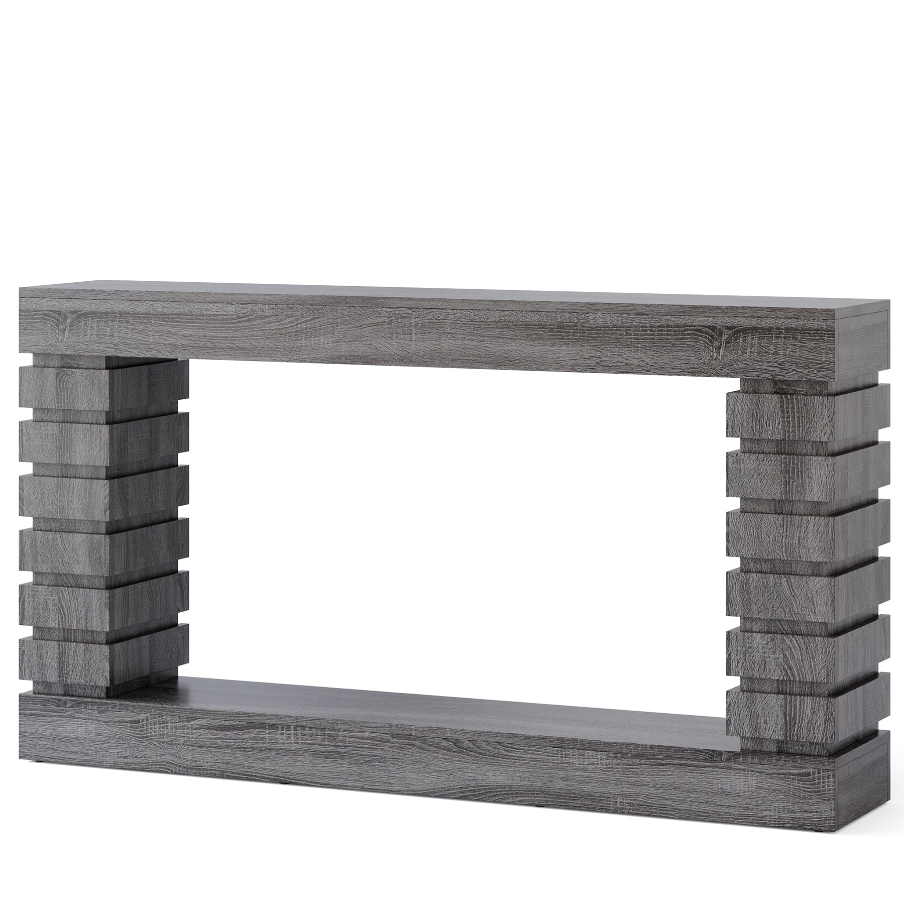 70.8" Console Table, Wood Rectangular Sofa Table Tribesigns