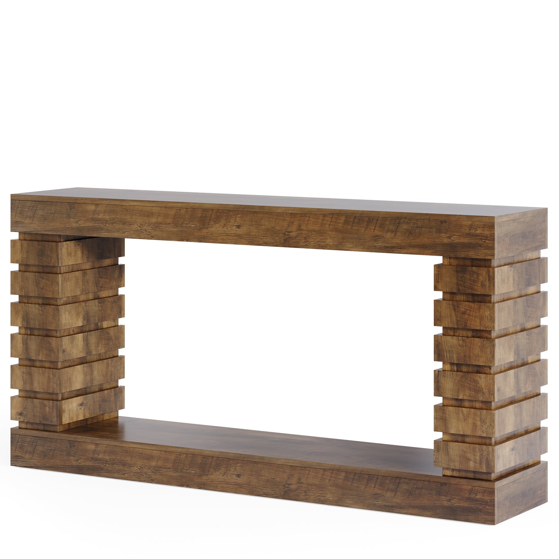 70.8" Console Table, Wood Rectangular Sofa Table Tribesigns