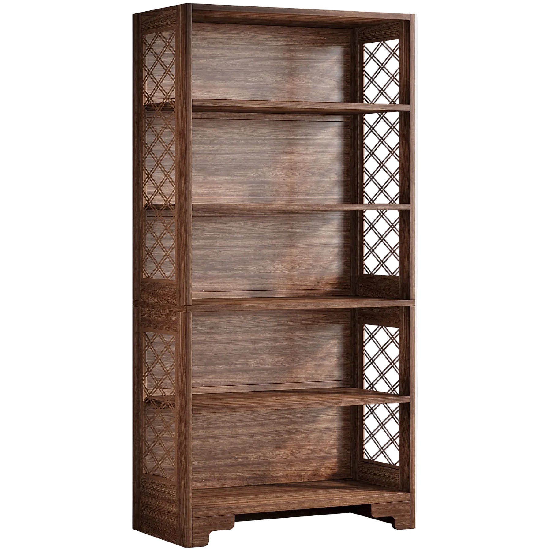 70.8" Freestanding Bookshelf, 6 - Tier Bookcase Display Rack Storage Shelves Tribesigns