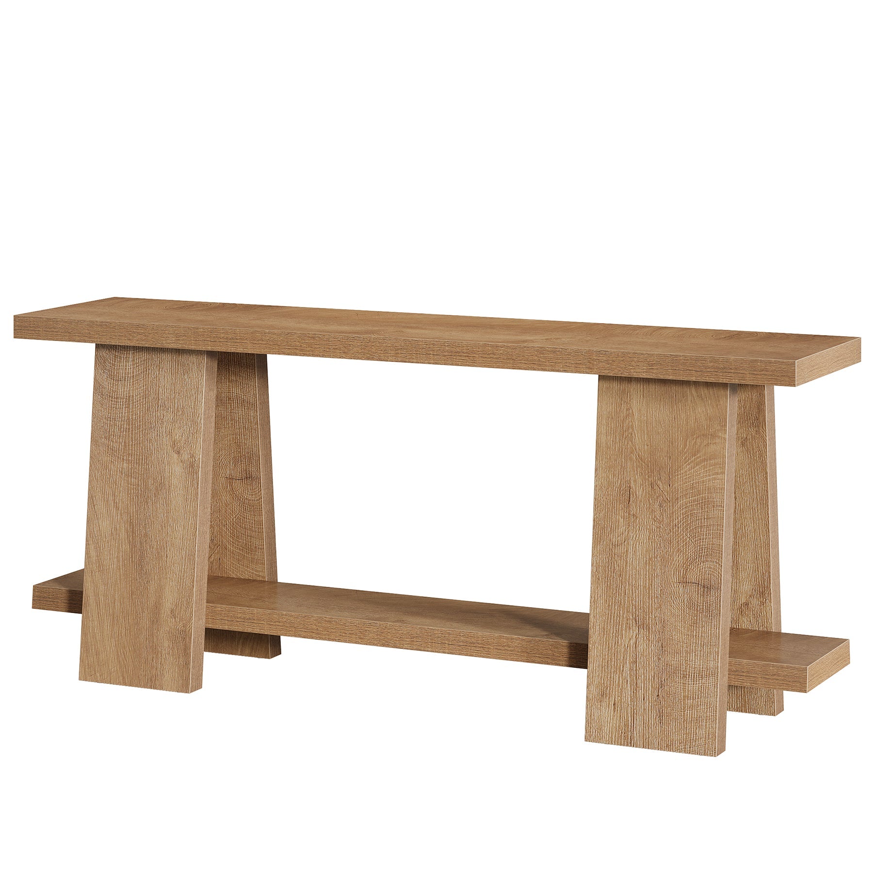 70.9" Console Table , 2 - Tier Farmhouse Sofa Entryway Table Tribesigns
