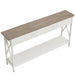 70.9" Console Table, Extra Long Sofa Table with Drawers & Storage Shelves Tribesigns