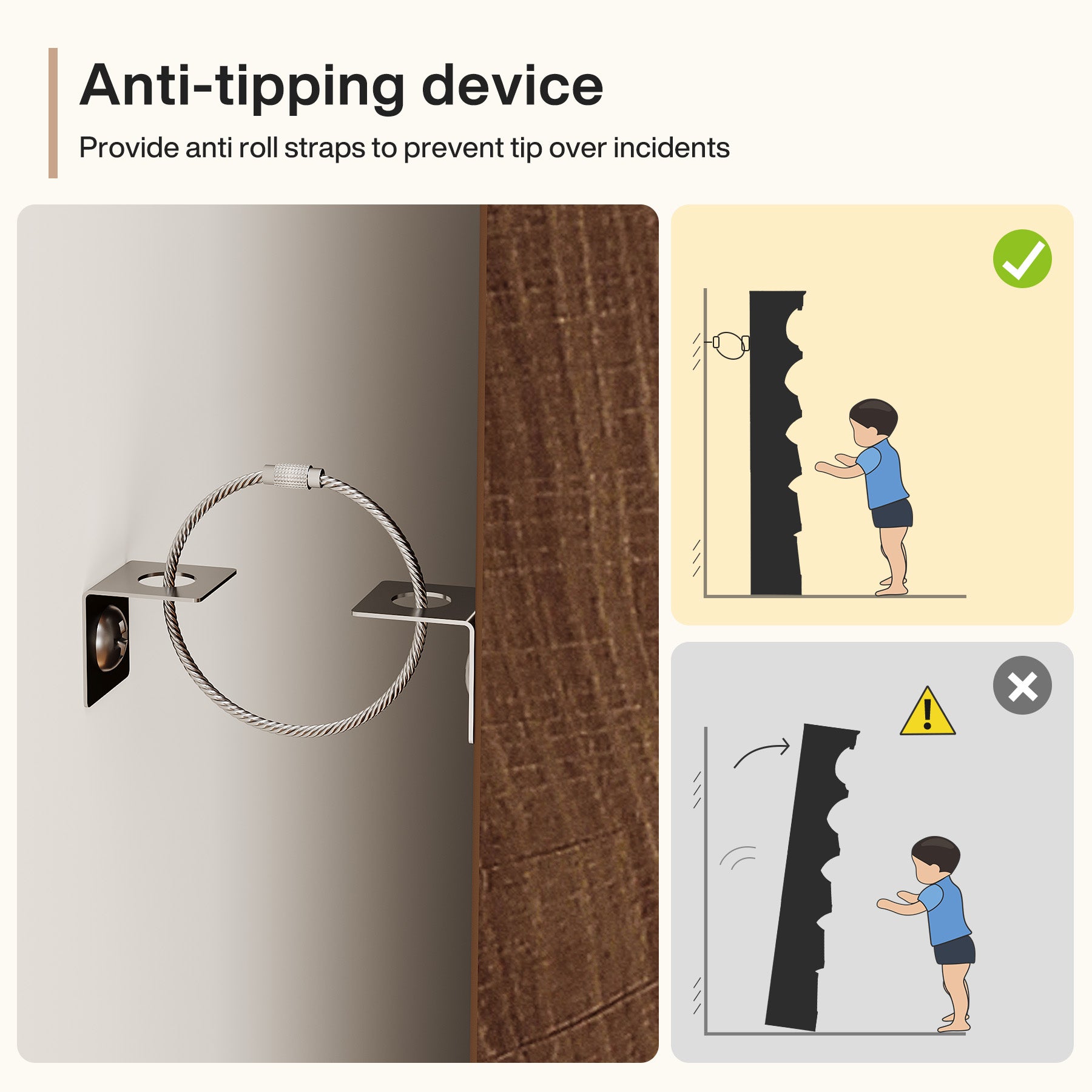 70" Vintage Bookcase, 5-Tier Bookshelf Display Shelves with Unique Curved-Edge Design