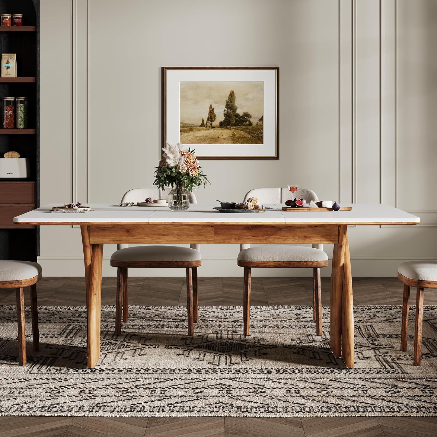 71" Kitchen Table, Modern Dining Table with Heavy Duty Legs for 6 - 8 Tribesigns