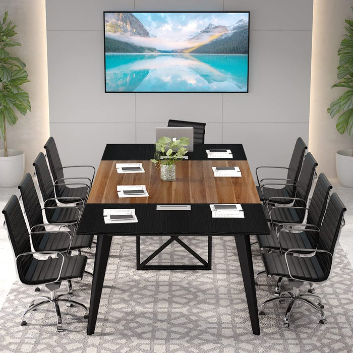 Tribesigns Conference Table, 94.5L x 47.2W inch 8FT Large Meeting Table Tribesigns