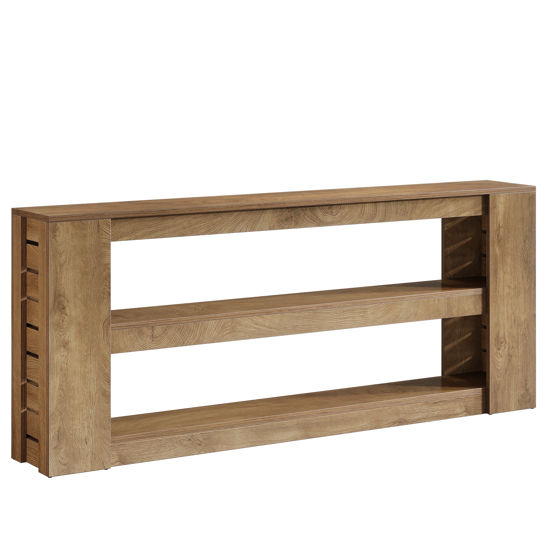 71" Console Table, Wooden 3-Tier Sofa Table Entryway Table