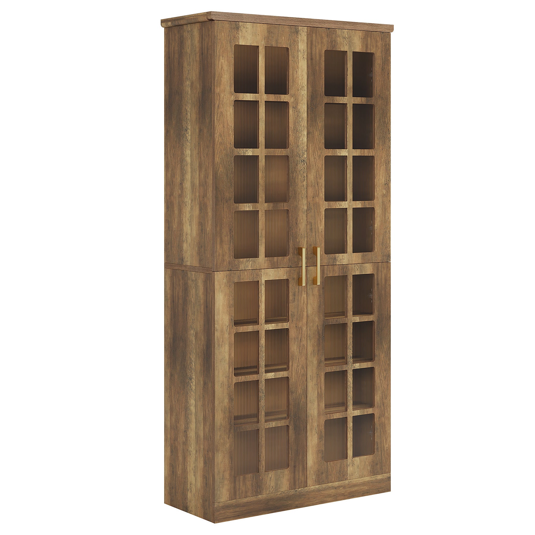 71“ Shoe Cabinet, Modern 8 - Tier Shoe Rack Storage Organizer with Adjustable Shelves Tribesigns