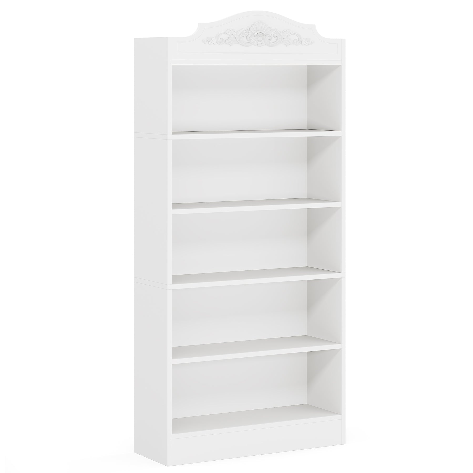 72" Modern Bookshelf, Freestanding Etagere Bookcase with Storage Shelves Tribesigns