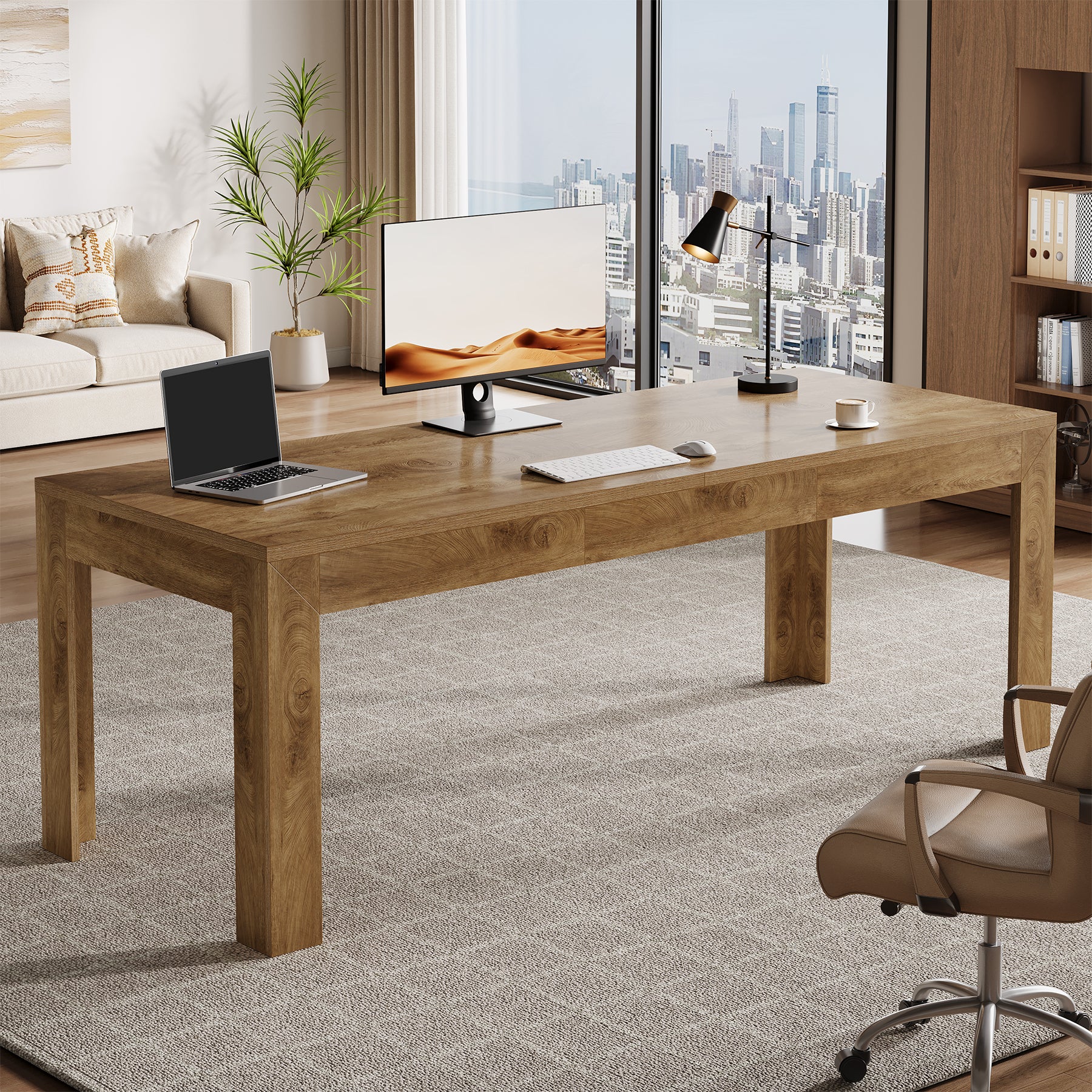 78.7" Executive Desk, 2-Person Desk Computer Office Desk Workstation