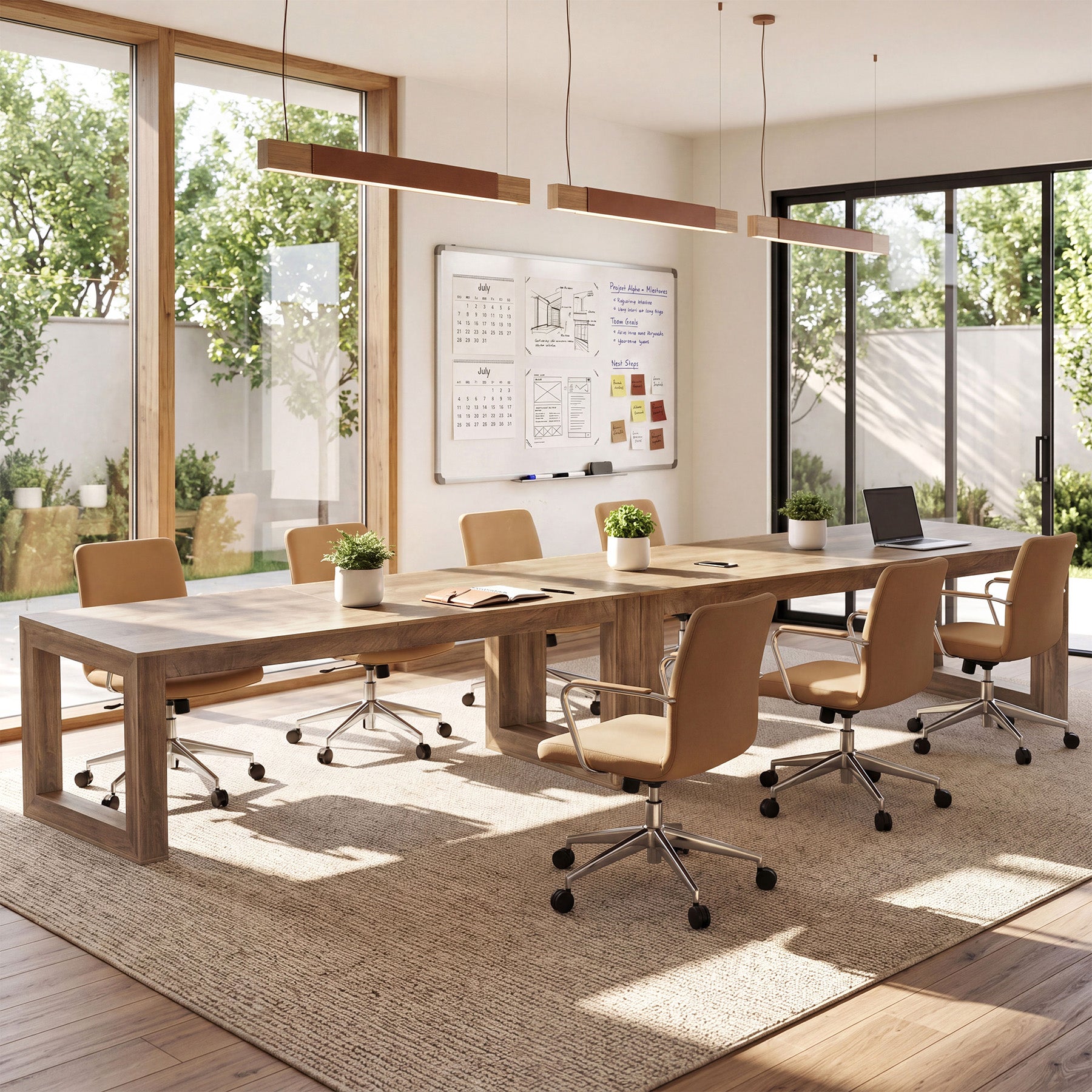 78.7" Executive Double Desks, Large Home Office Computer Writing Table