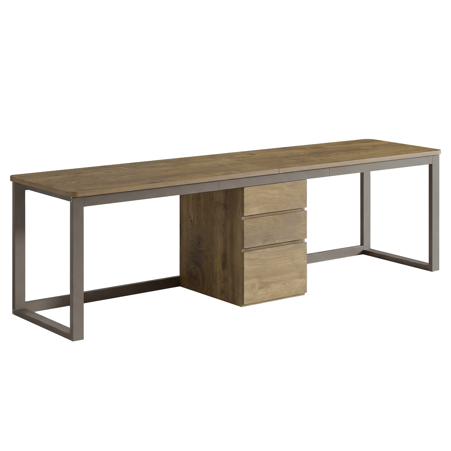 78.7" Two Person Computer Desk, Modern Executive Desk with 3 Drawers for Home Office