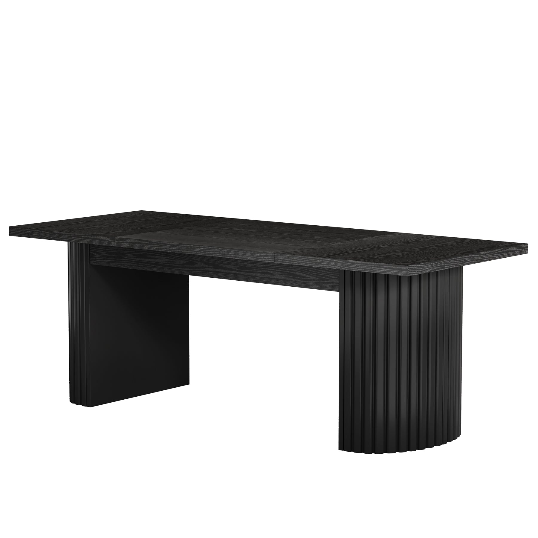 78.7" Dining Table, Farmhouse Kitchen Table With Dual Base