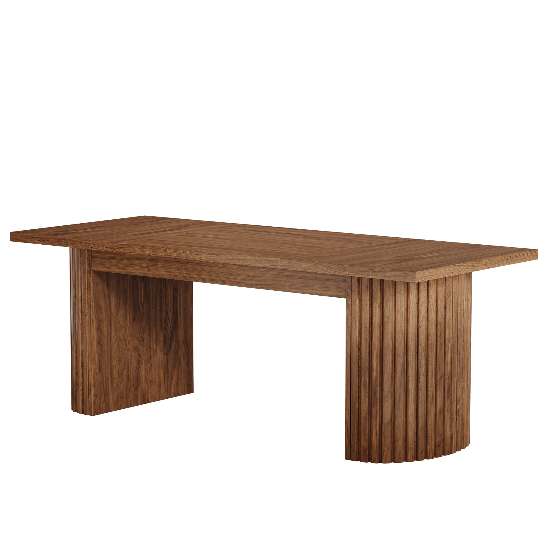 78.7" Dining Table, Farmhouse Kitchen Table With Dual Base