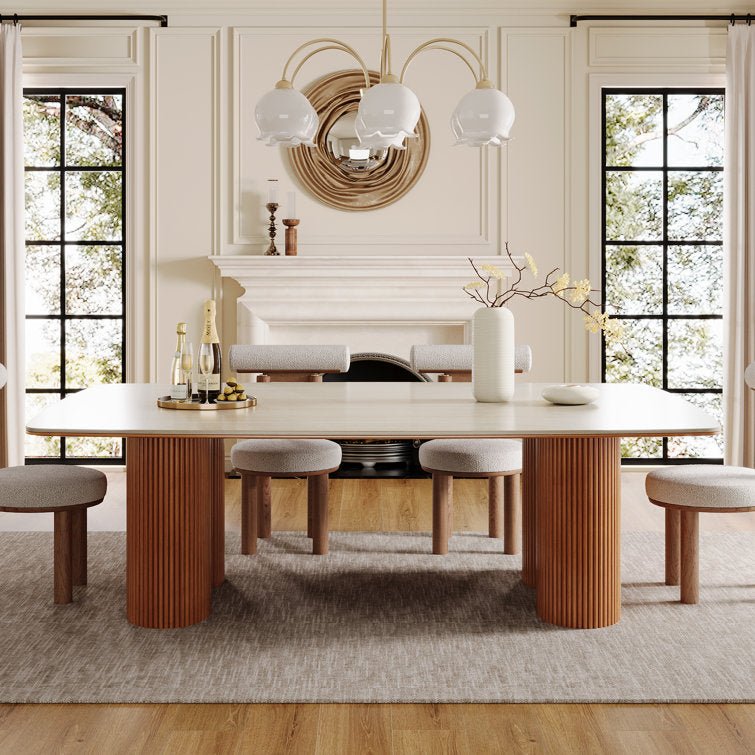Luxury Stone Kitchen Table for 8 Tribesigns