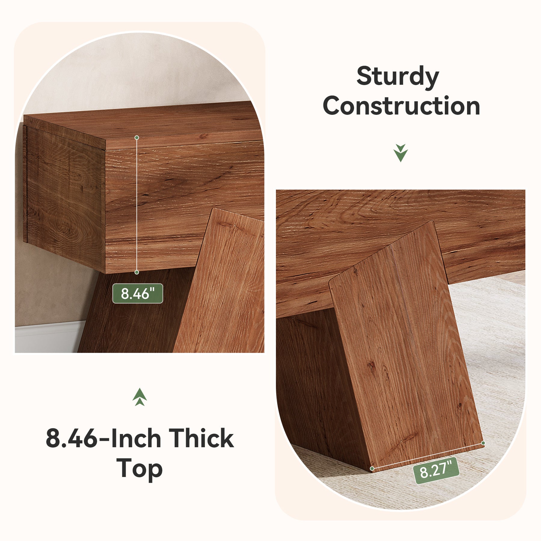 47" Solid Wood Shoe Bench, Indoor End of Bed Bench with Sturdy Legs