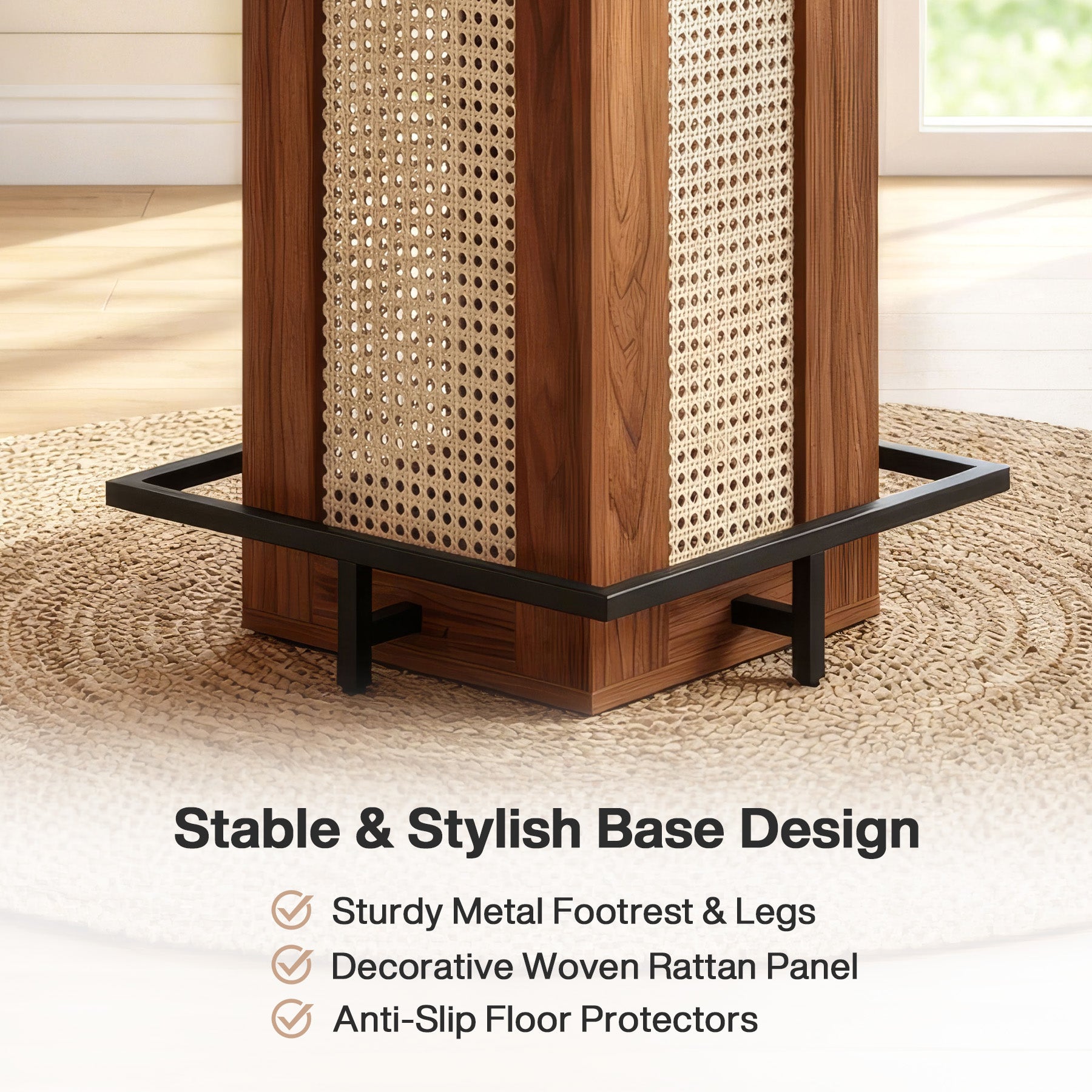 Sturdy Metal Footrest & Legs