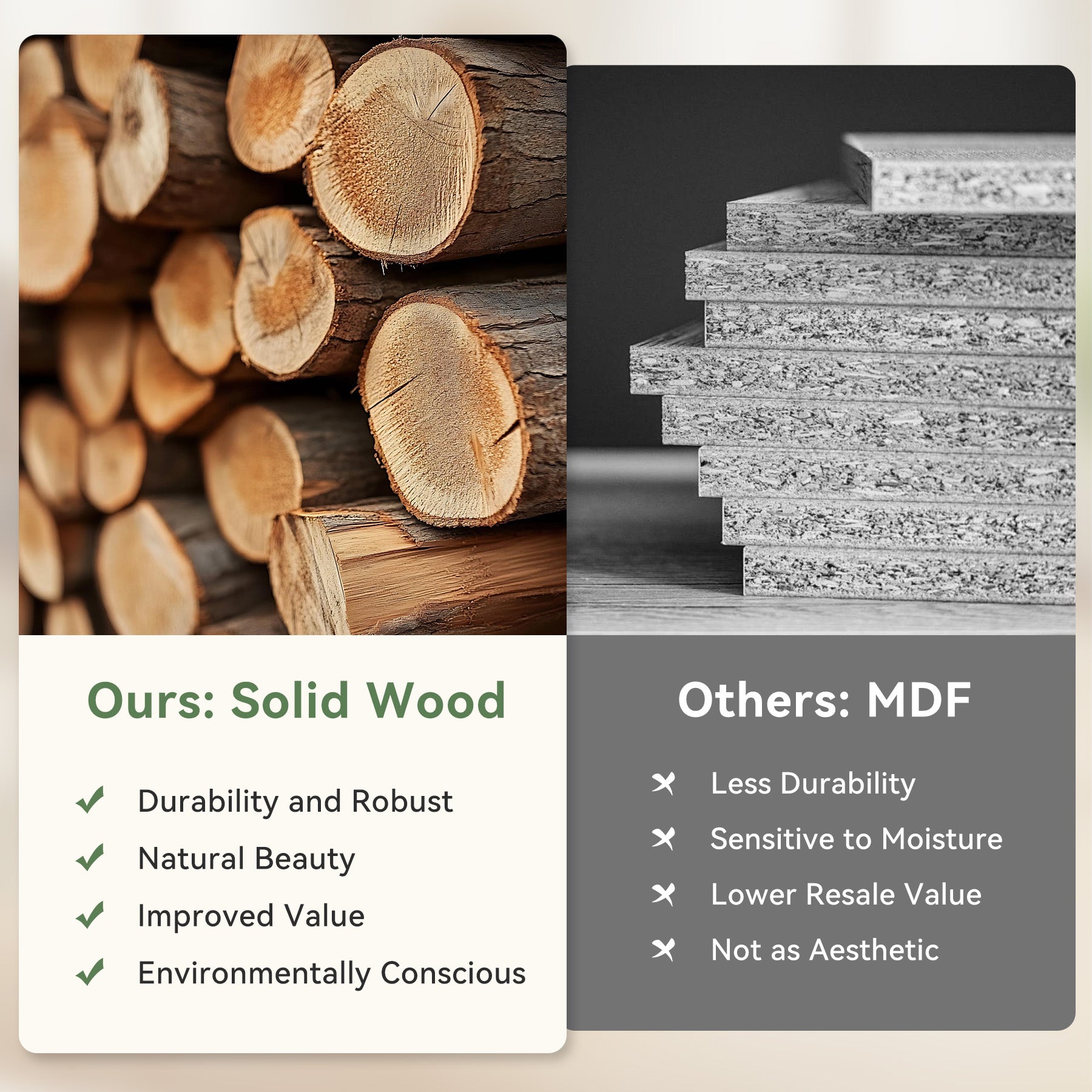 Solid Wood Dining Bench, 55.12" Kitchen Bench with Strengthened Legs