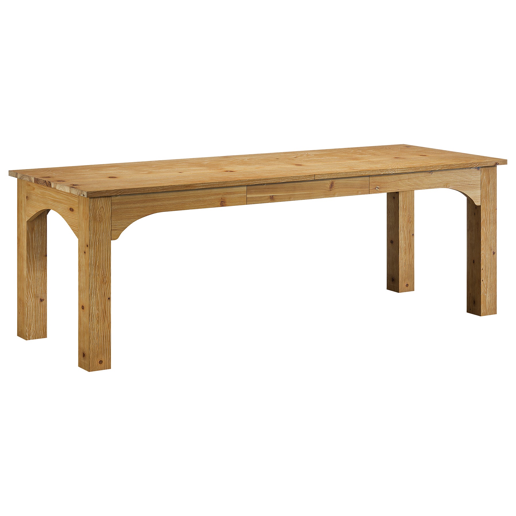 Solid Wood Dining Table, 78.7" Rectangular Kitchen Table for 6-8 People
