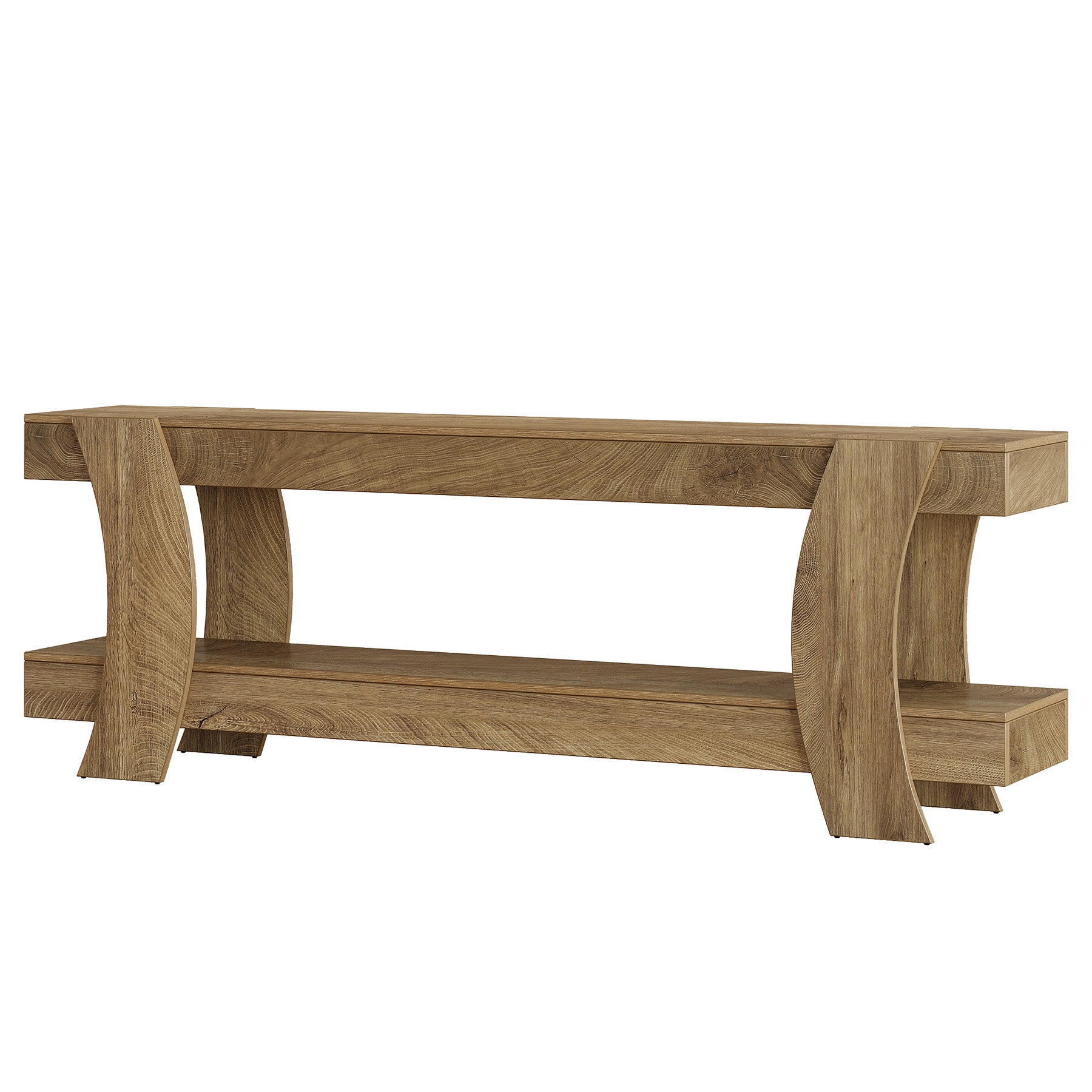 63" TV Stand with Storage, 2-Tier TV Console Entertainment Center for 70" TVs