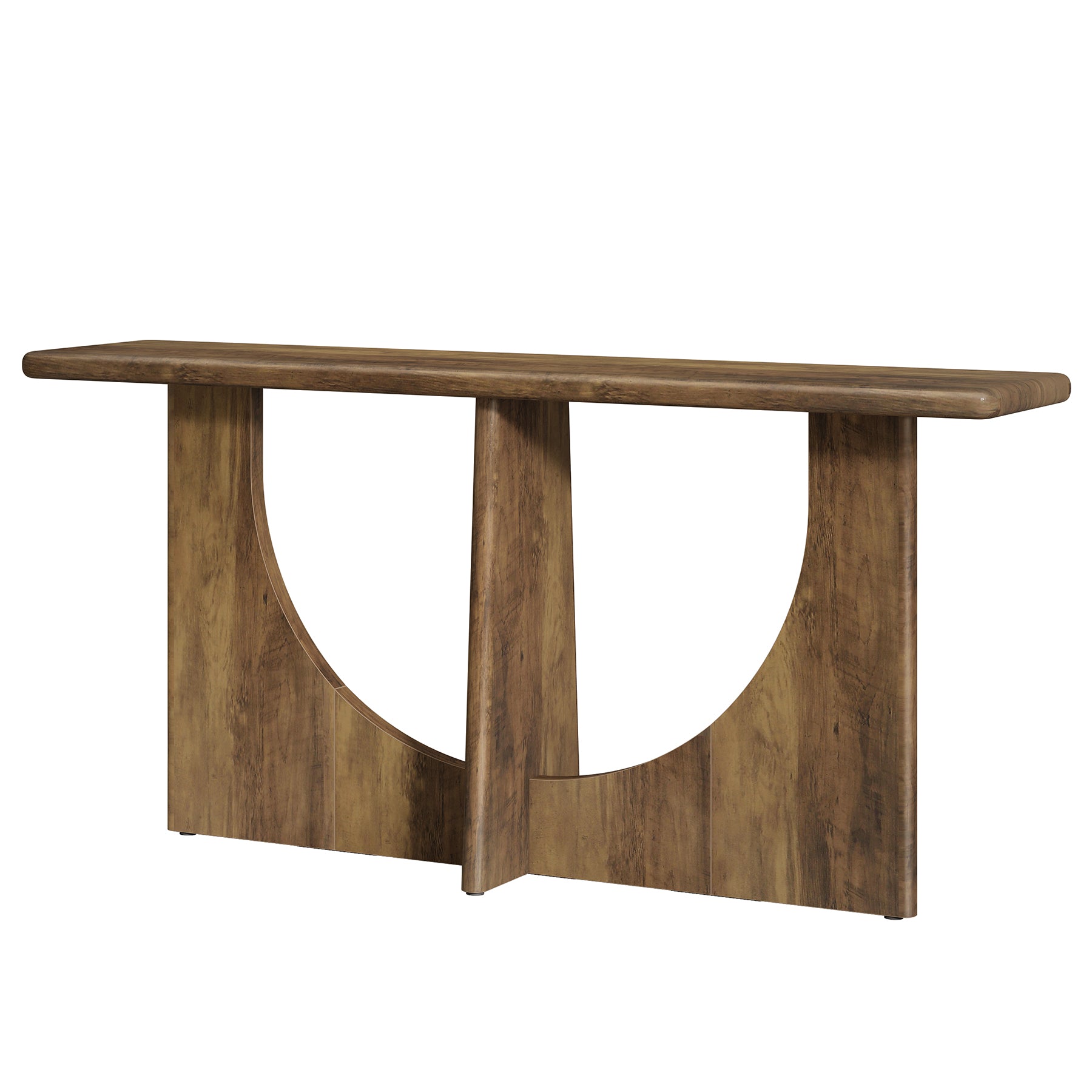 71" Console Table, Farmhouse Entryway Table with Sturdy Geometric Frame