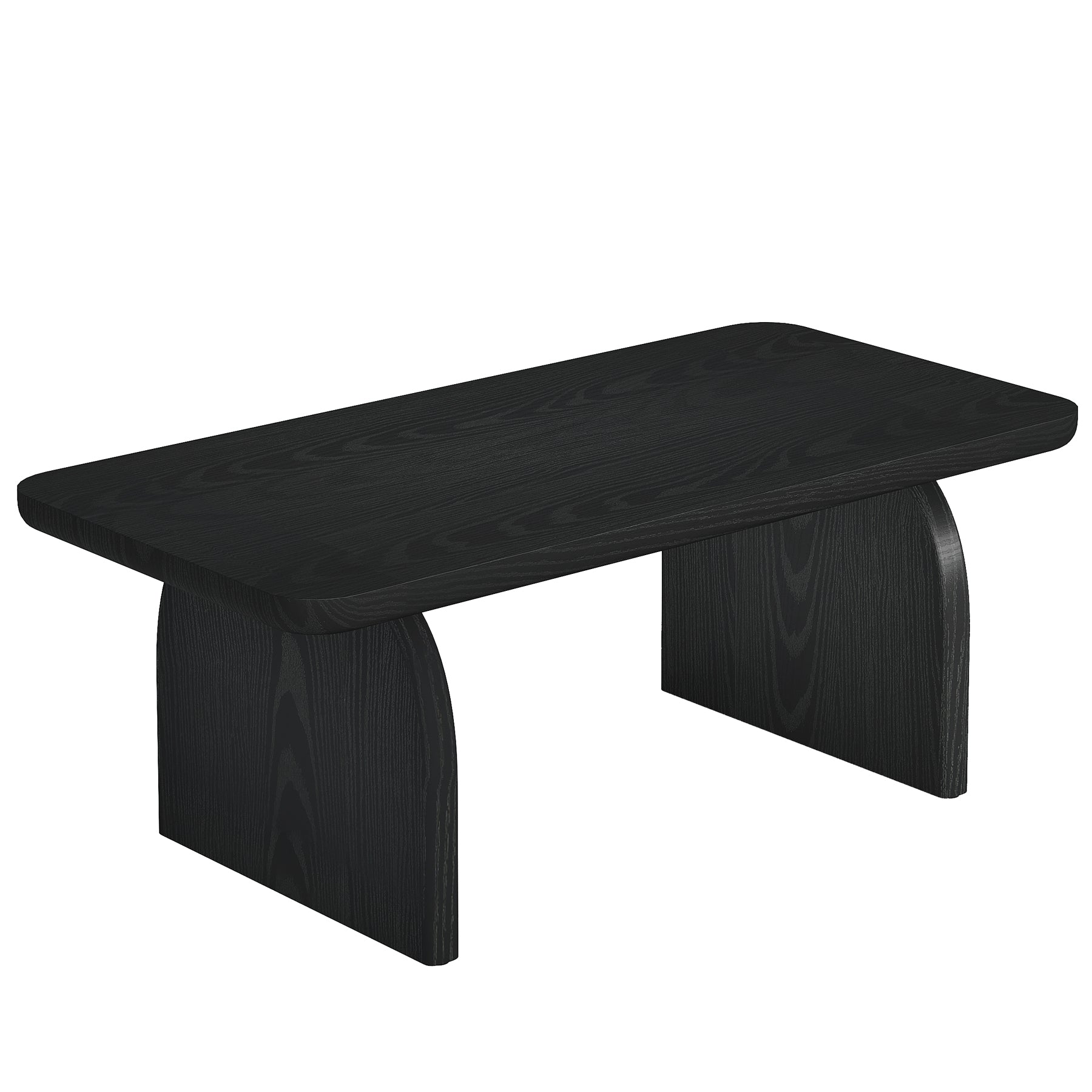 47" Farmhouse Coffee Table, Rectangular Wooden Center Table for Living Room