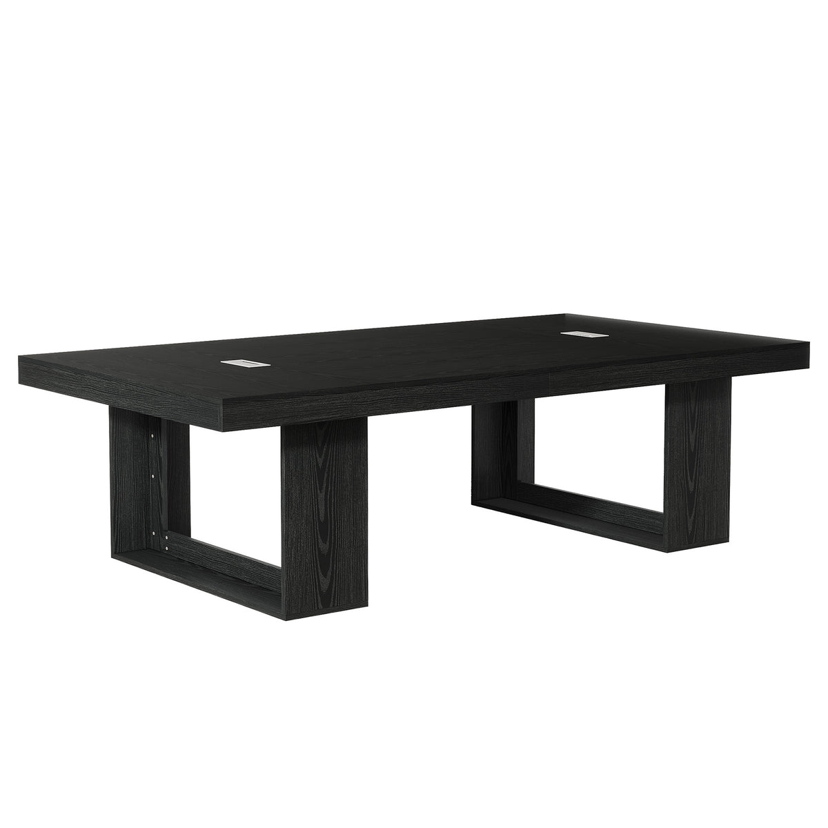 8FT Conference Table, 94.5" Meeting Table with 2 Cable Grommet for 8-10