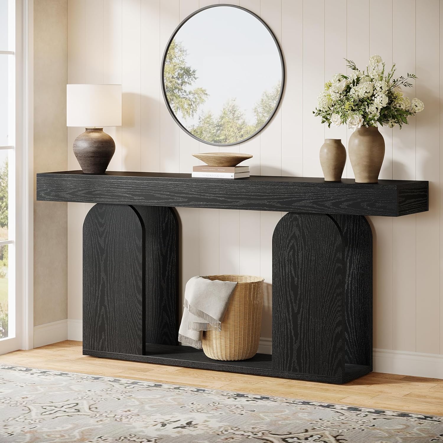 70.9" Console Table, Rustic Sofa Table Hallway Table