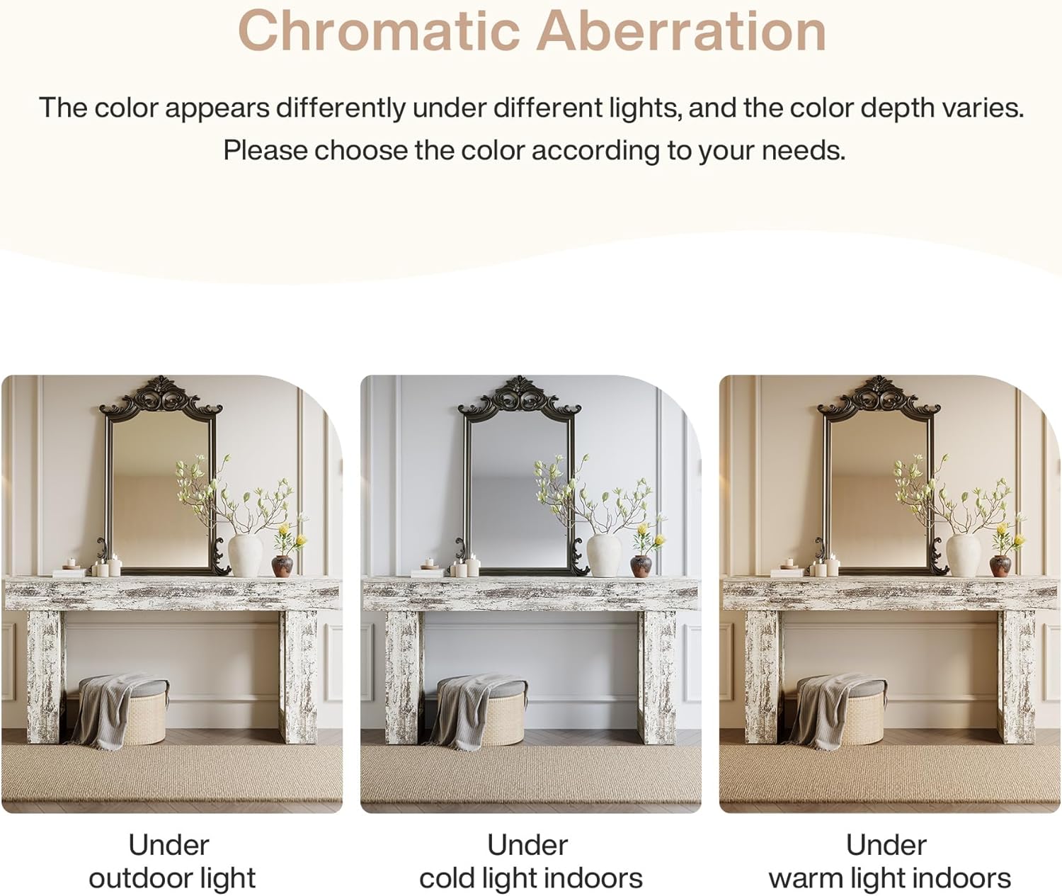 Tribesigns 63-Inch Console Table, Farmhouse Wooden Sofa Table